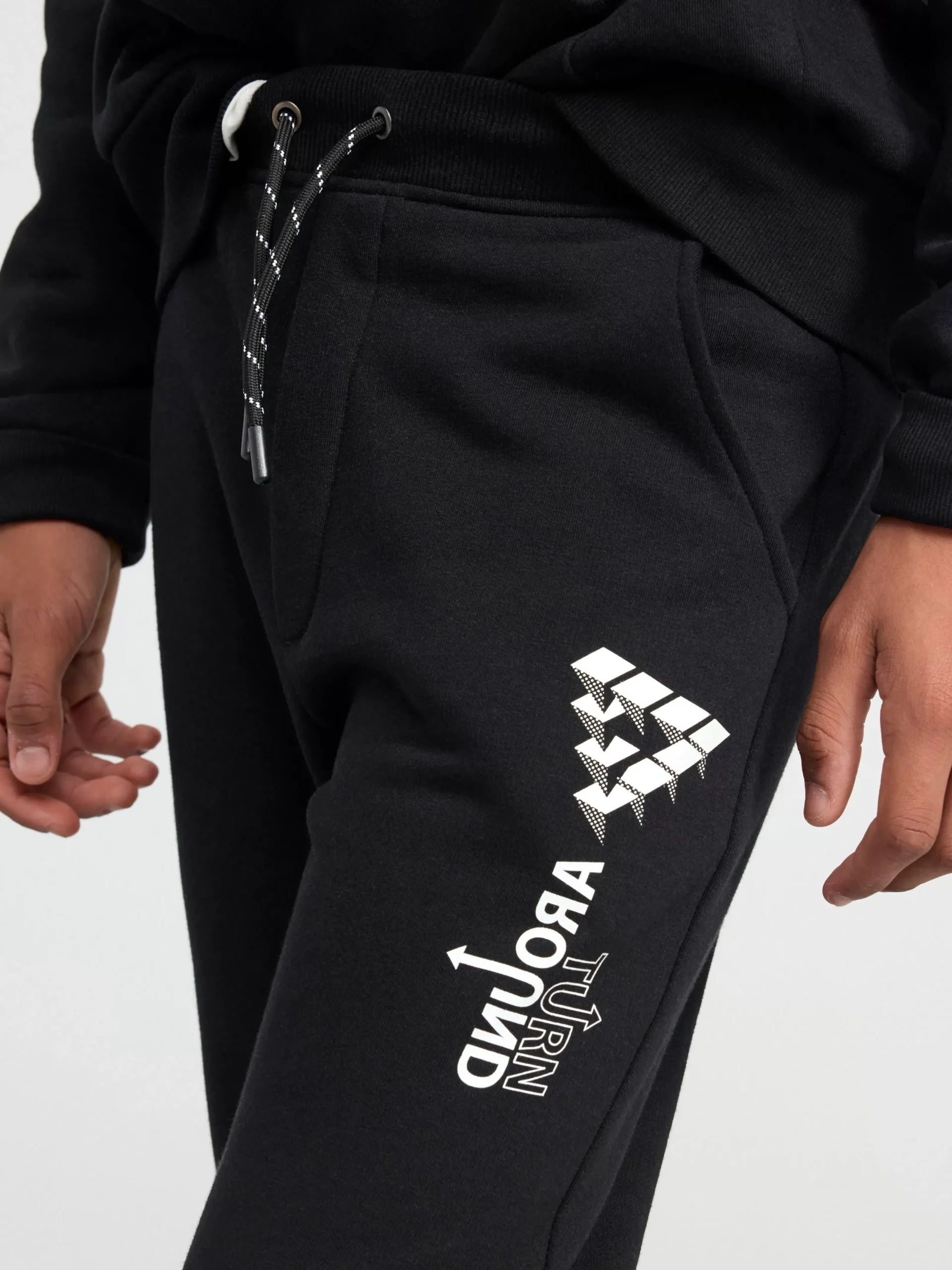 Byxor & Leggings>Lindex Joggingbyxor Med Borstad Insida Black