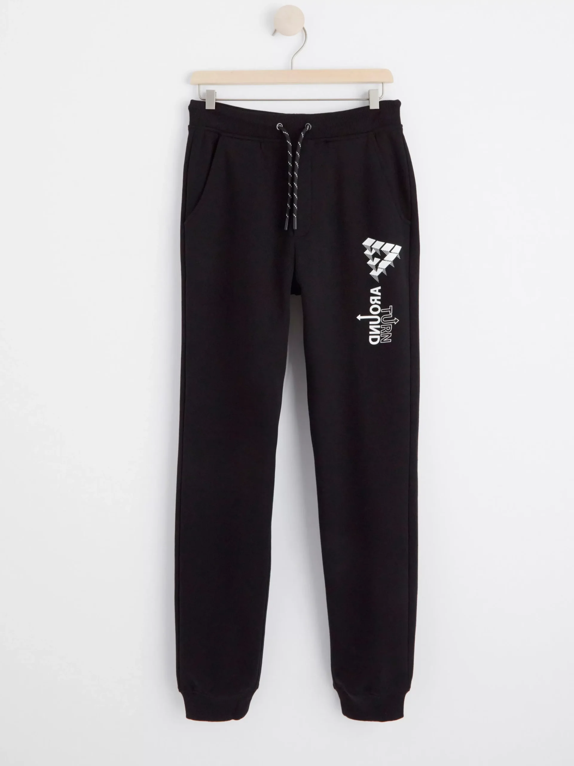 Byxor & Leggings>Lindex Joggingbyxor Med Borstad Insida Black