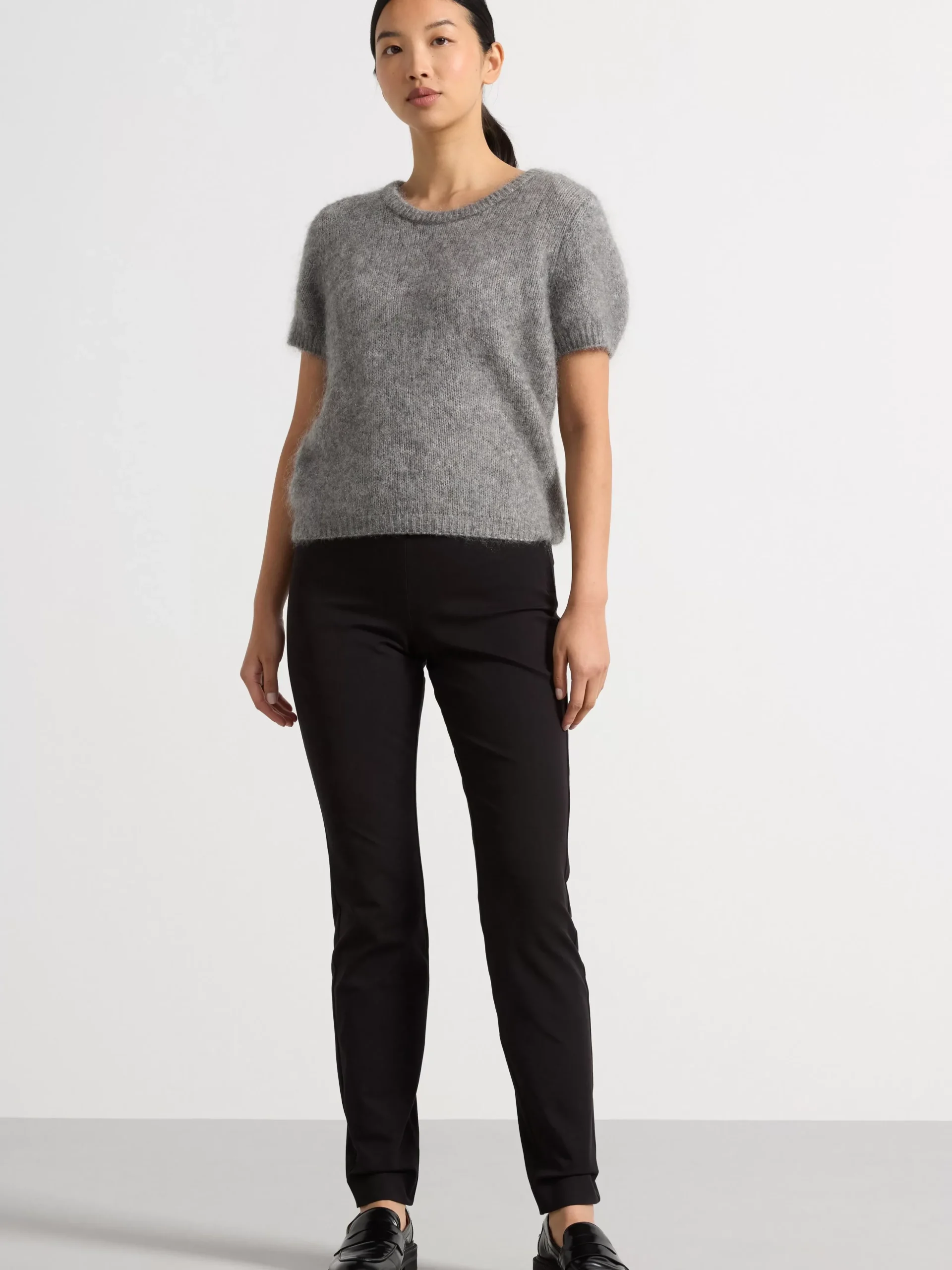 Byxor>Lindex Jonna Slim Fit Byxa Med Hog Midja Black