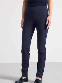 Byxor>Lindex Jonna Slim Fit Byxa Med Hog Midja Dark Navy