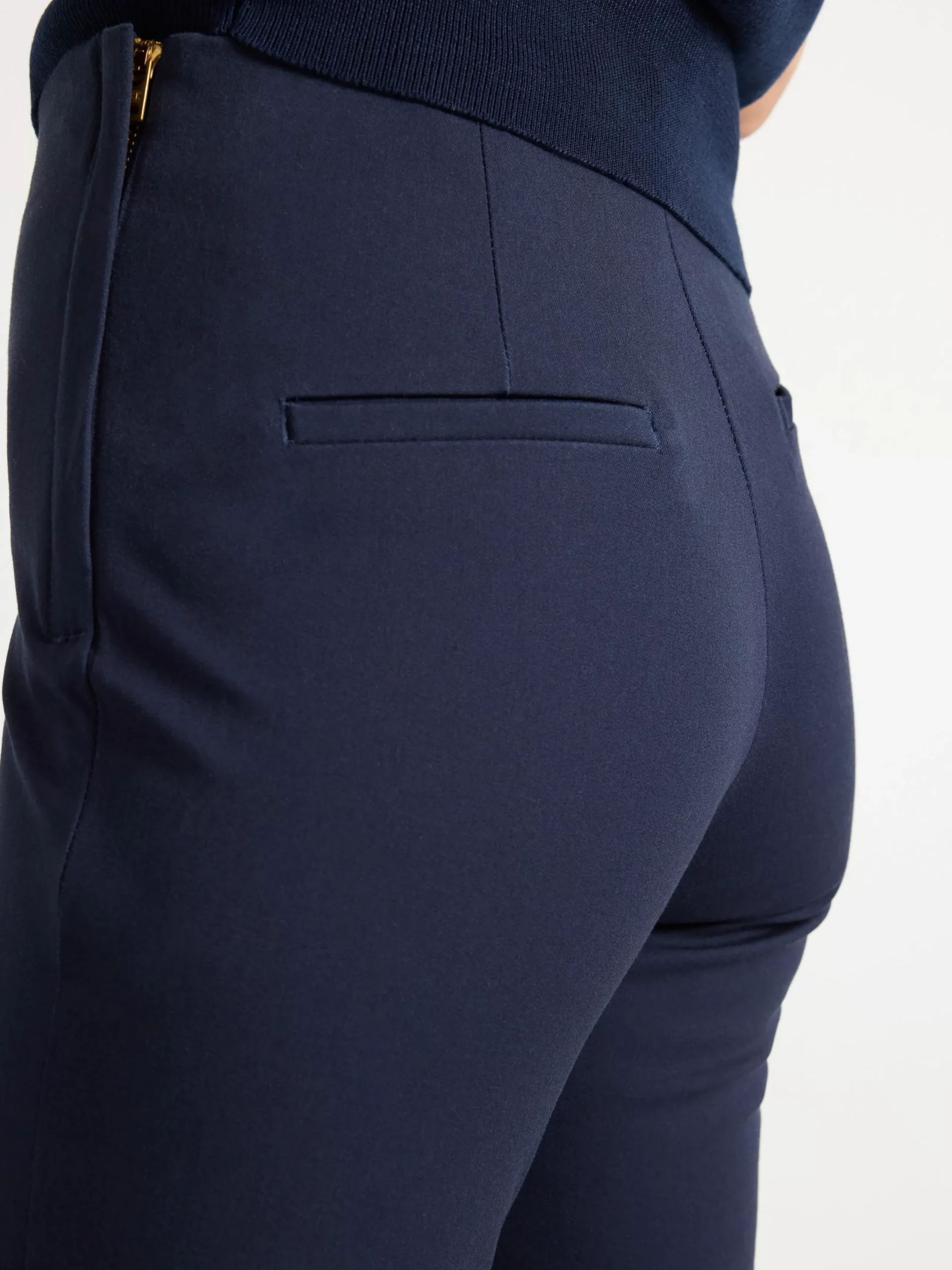 Byxor>Lindex Jonna Slim Fit Byxa Med Hog Midja Dark Navy