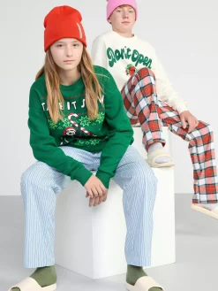 Tröjor & Cardigans>Lindex Julsweatshirt Dark Green