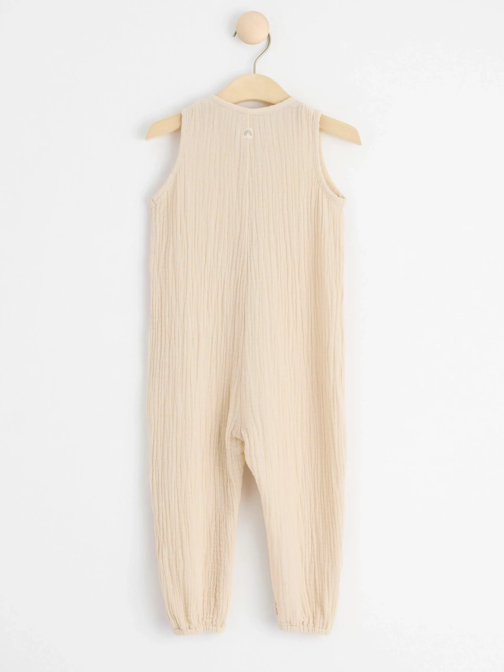 Nyfodd>Lindex Jumpsuit I Bomullsvav Light Beige
