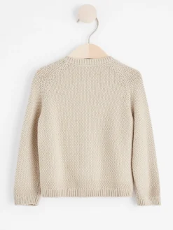 Tröjor & Cardigans>Lindex Kabelstickad Cardigan Light Beige