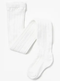 Underkläder>Lindex Kabelstickad Strumpbyxa Winter White