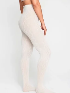 Strumpbyxor & Leggings>Lindex Kabelstickade Strumpbyxor I Merinoblandning Light Beige