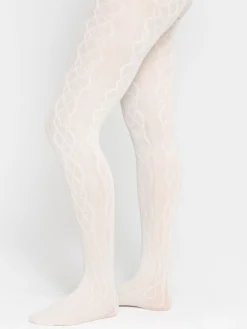 Strumpbyxor & Leggings>Lindex Kabelstickade Strumpbyxor I Merinoblandning Light Beige