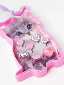 Accessoarer>Lindex Kattask I Plast Med Smyckeset Light Pink
