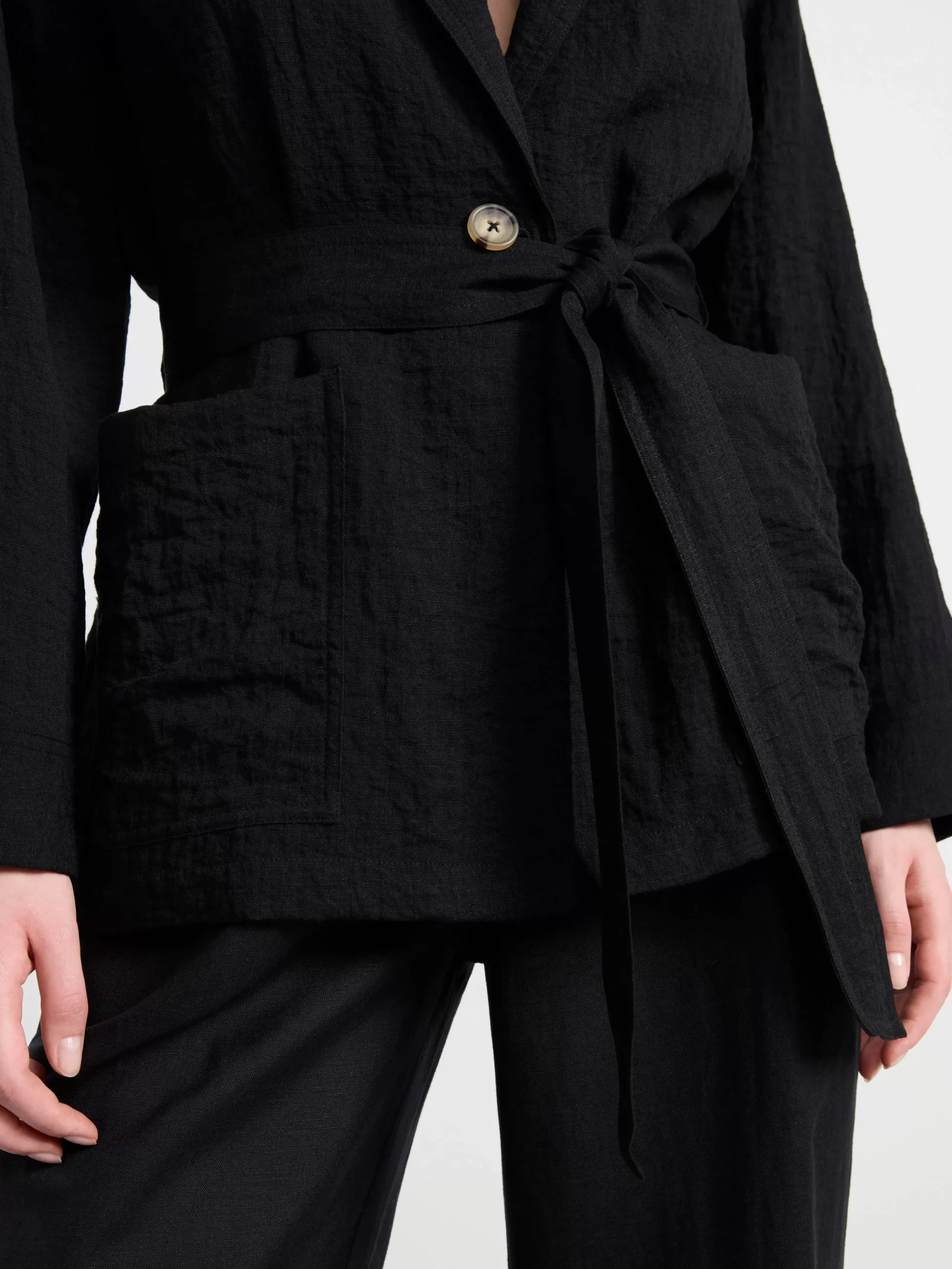 Ytterkläder>Lindex Kavaj Med Skarp Black