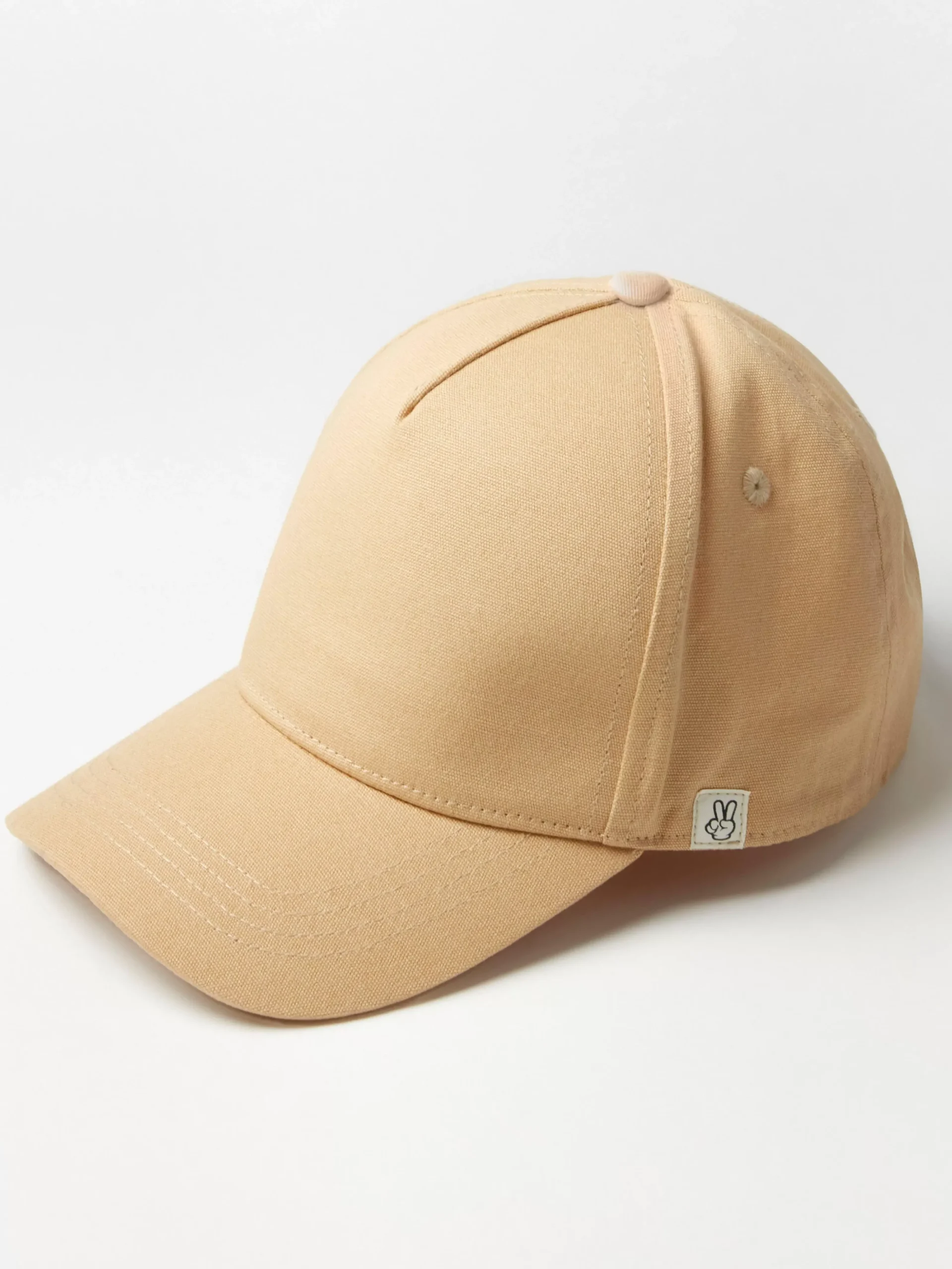 Accessoarer>Lindex Keps Med Rund Skarm Beige