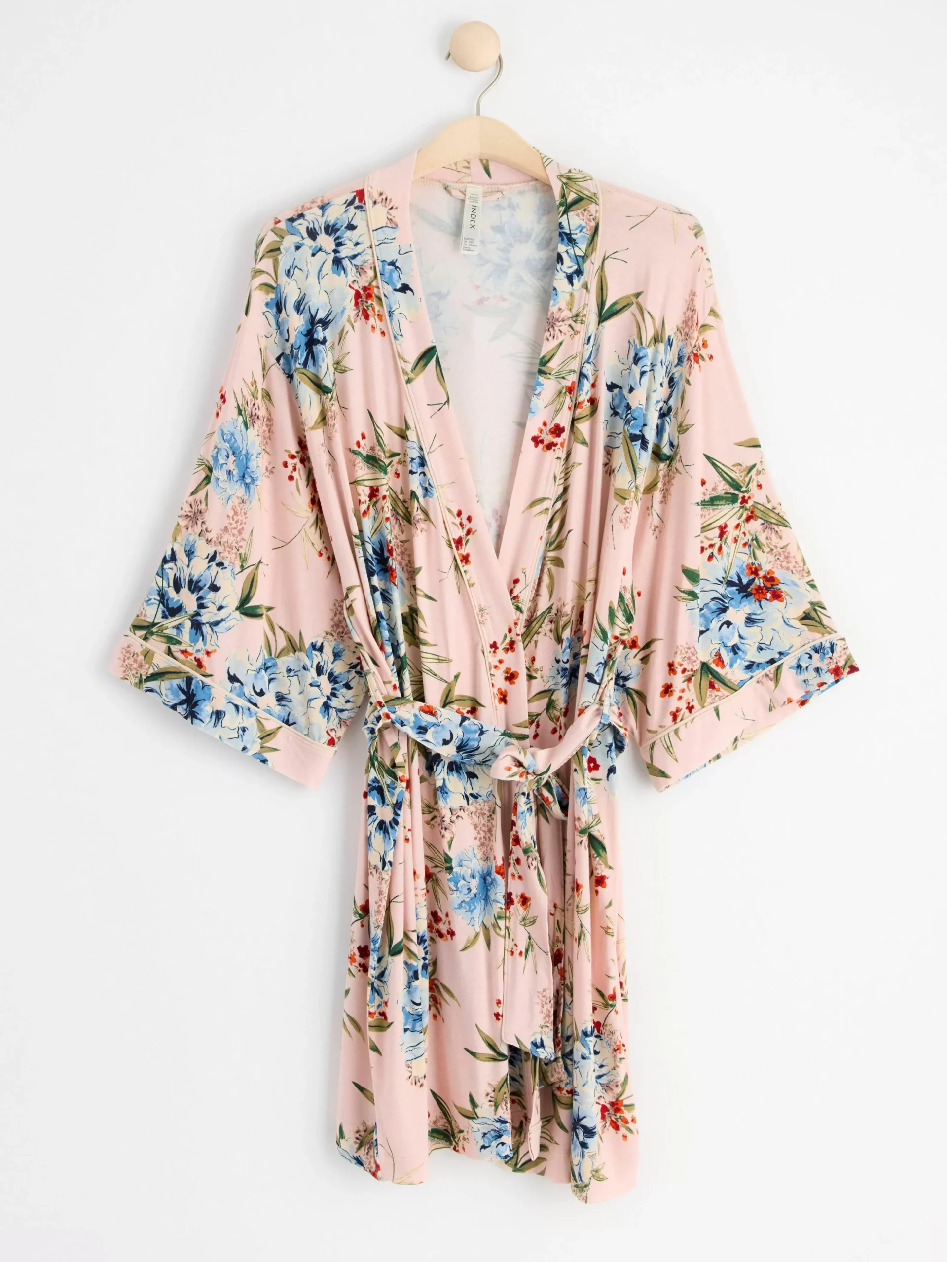 Nattplagg>Lindex Kimono I Mjuk Trika Light Lilac