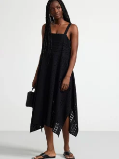 Klänningar>Lindex Klanning Med Broderie Anglaise Black