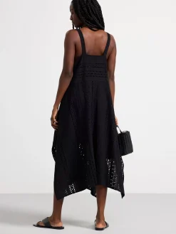 Klänningar>Lindex Klanning Med Broderie Anglaise Black