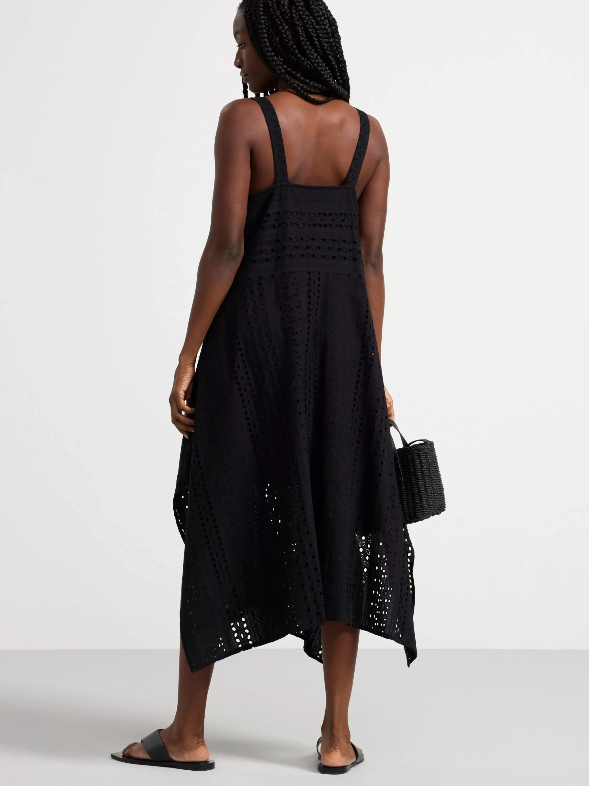 Klänningar>Lindex Klanning Med Broderie Anglaise Black