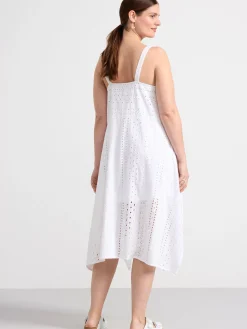 Klänningar>Lindex Klanning Med Broderie Anglaise White