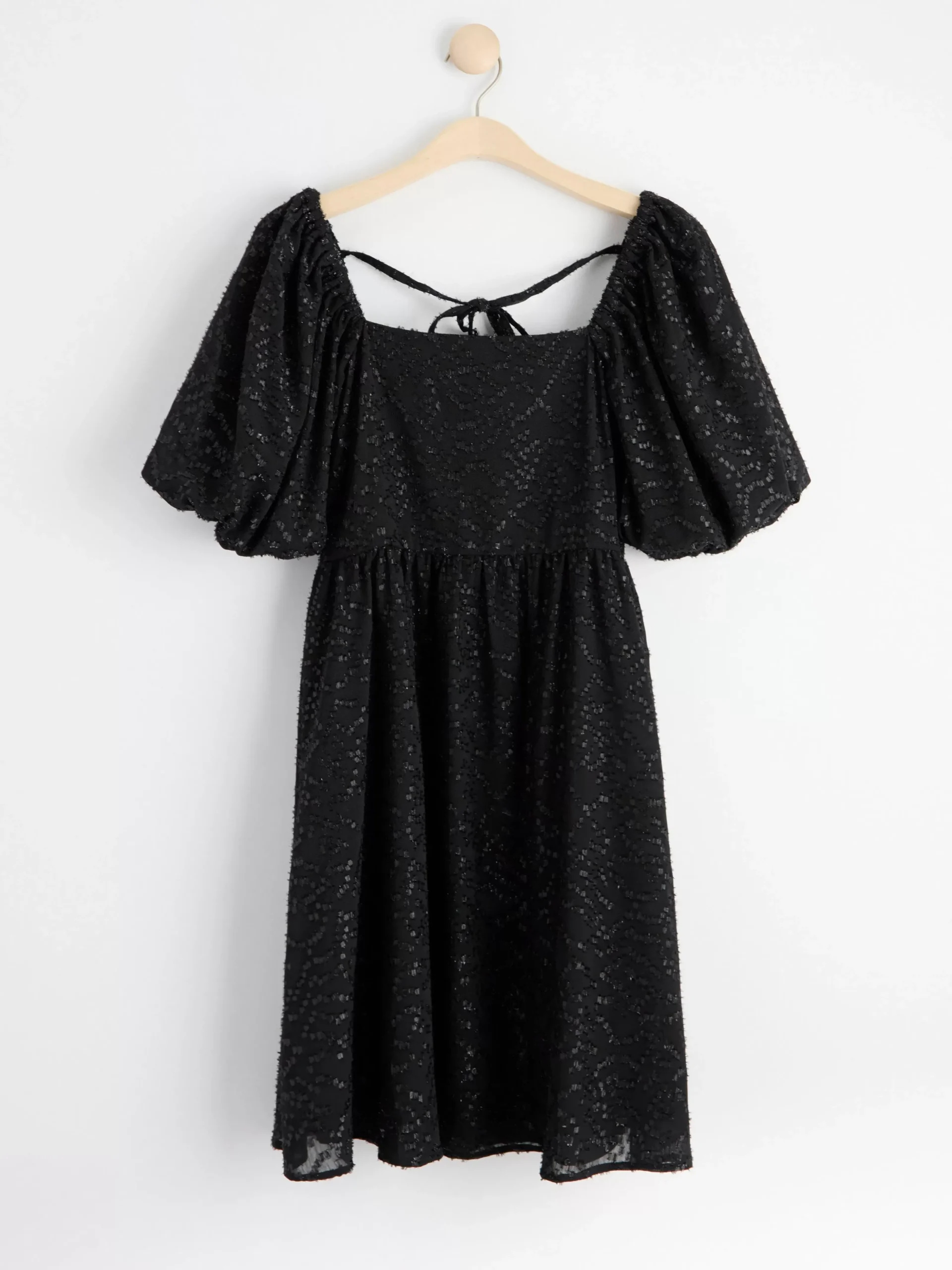 Klänningar>Lindex Klanning Med Puffarm Black