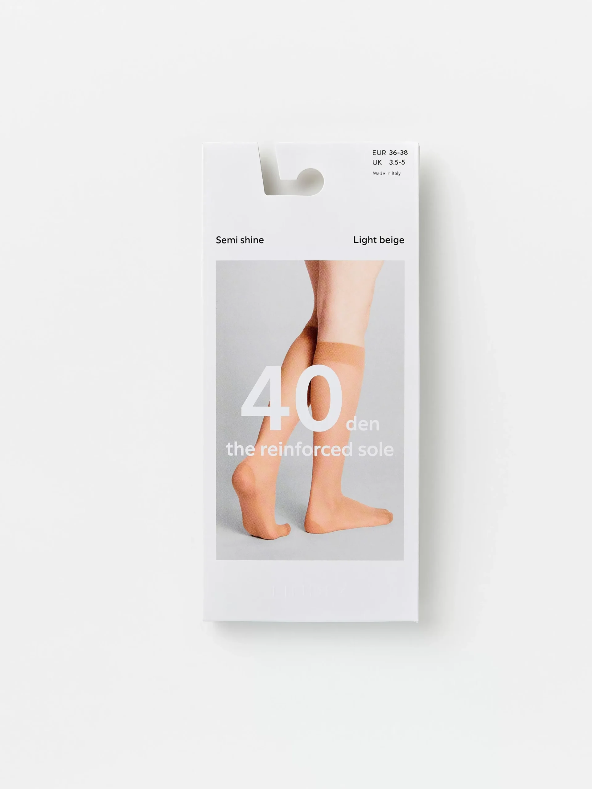 Strumpor>Lindex Knastrumpa I 40 Denier Med Forstarkt Sula Light Beige