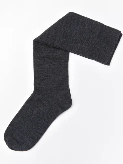 Strumpor>Lindex Knastrumpor I Ullblandning Offblack Melange