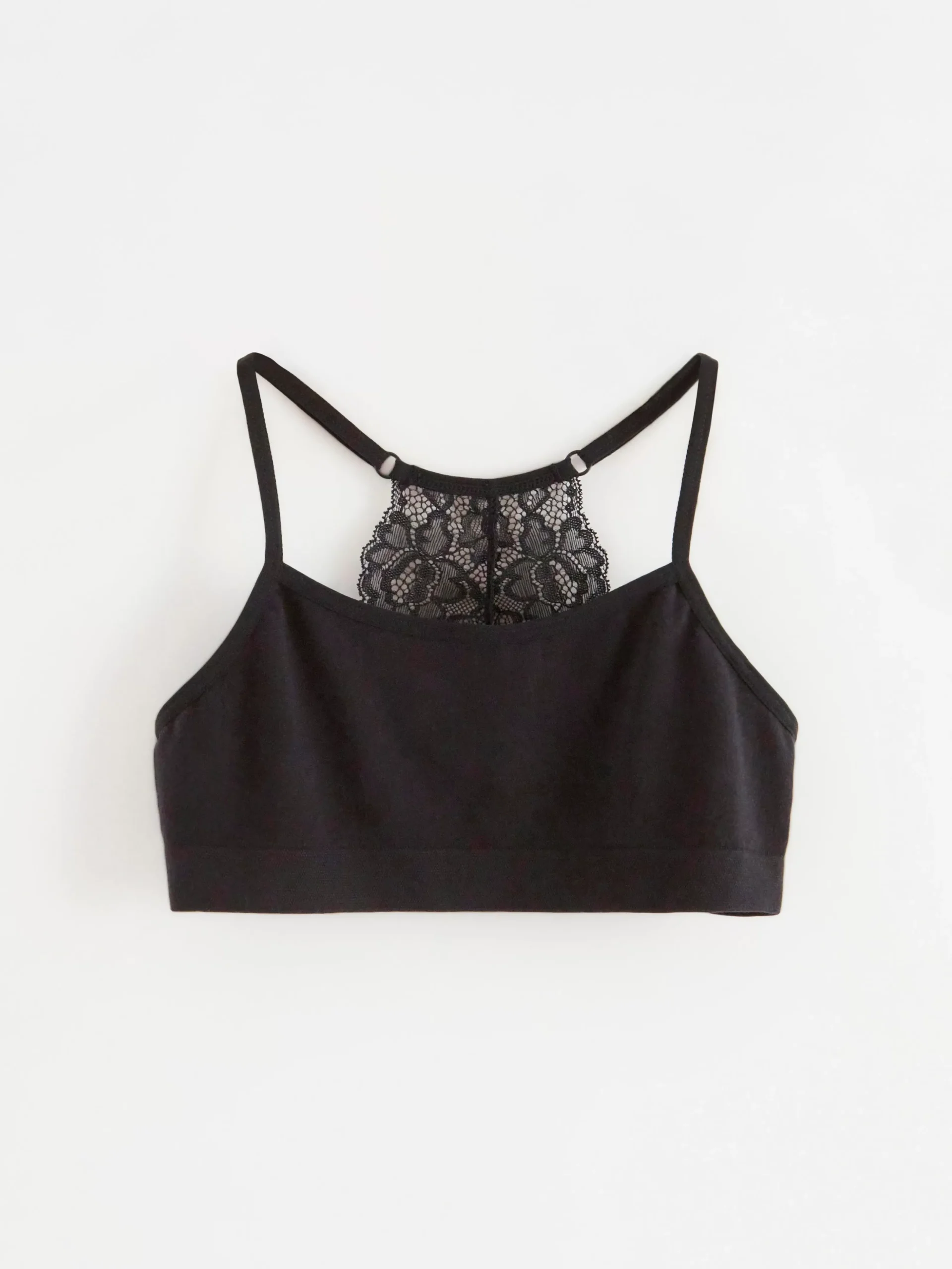 Underkläder>Lindex Kort, Somlos Topp Med Spets Black