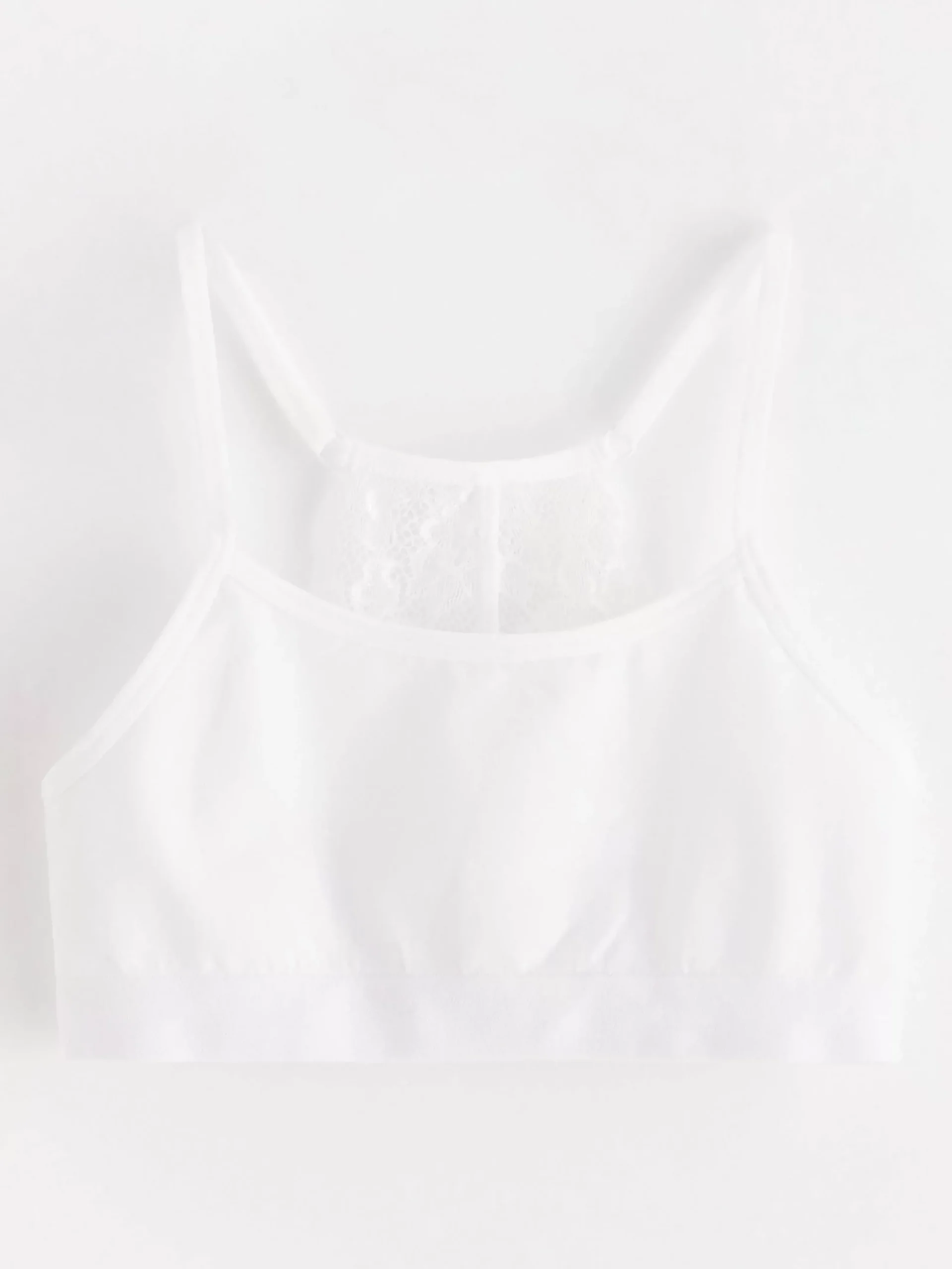 Underkläder>Lindex Kort, Somlos Topp Med Spets White