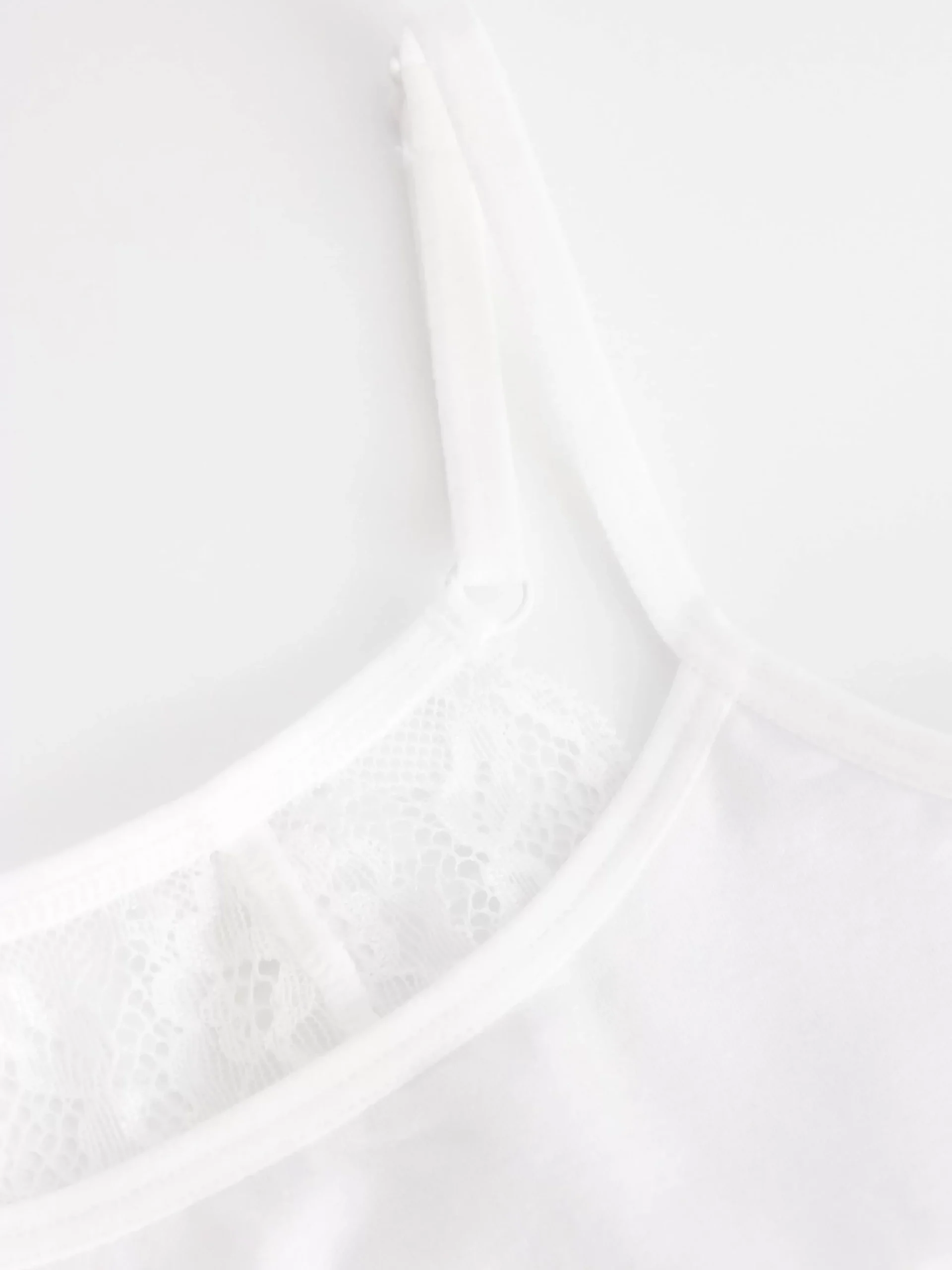 Underkläder>Lindex Kort, Somlos Topp Med Spets White
