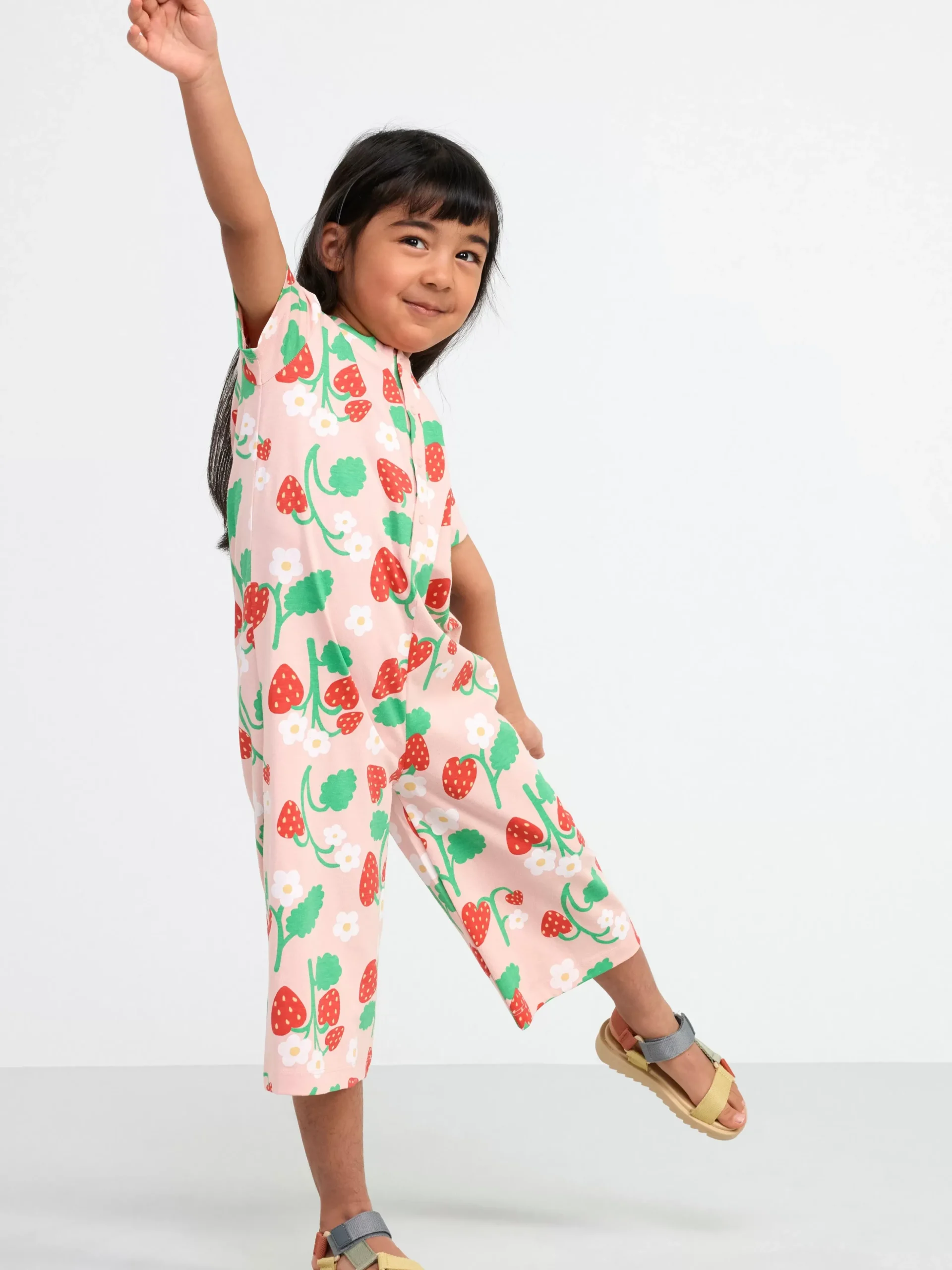 Jumpsuits>Lindex Kortarmad Jumpsuit Light Pink