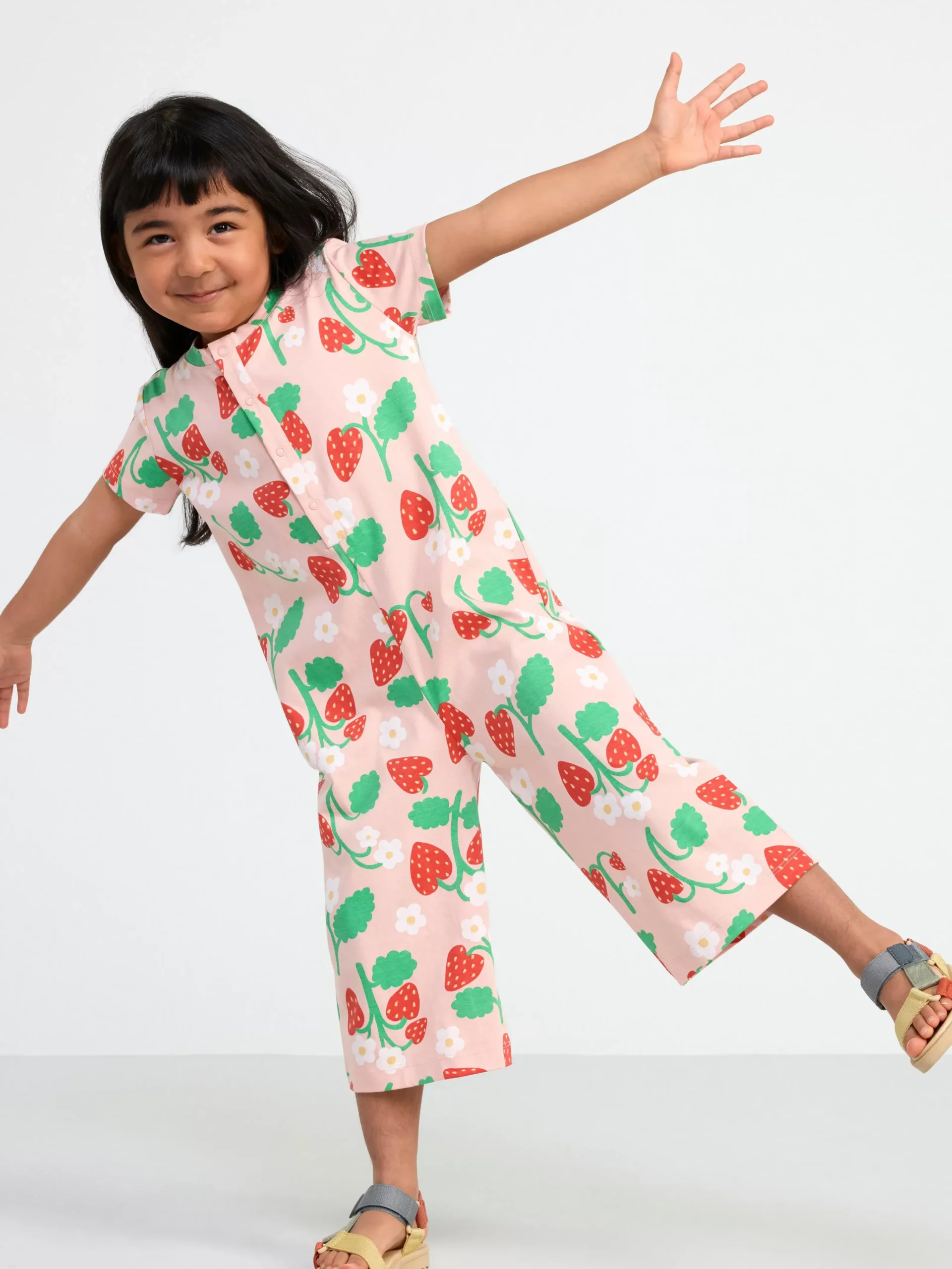Jumpsuits>Lindex Kortarmad Jumpsuit Light Pink