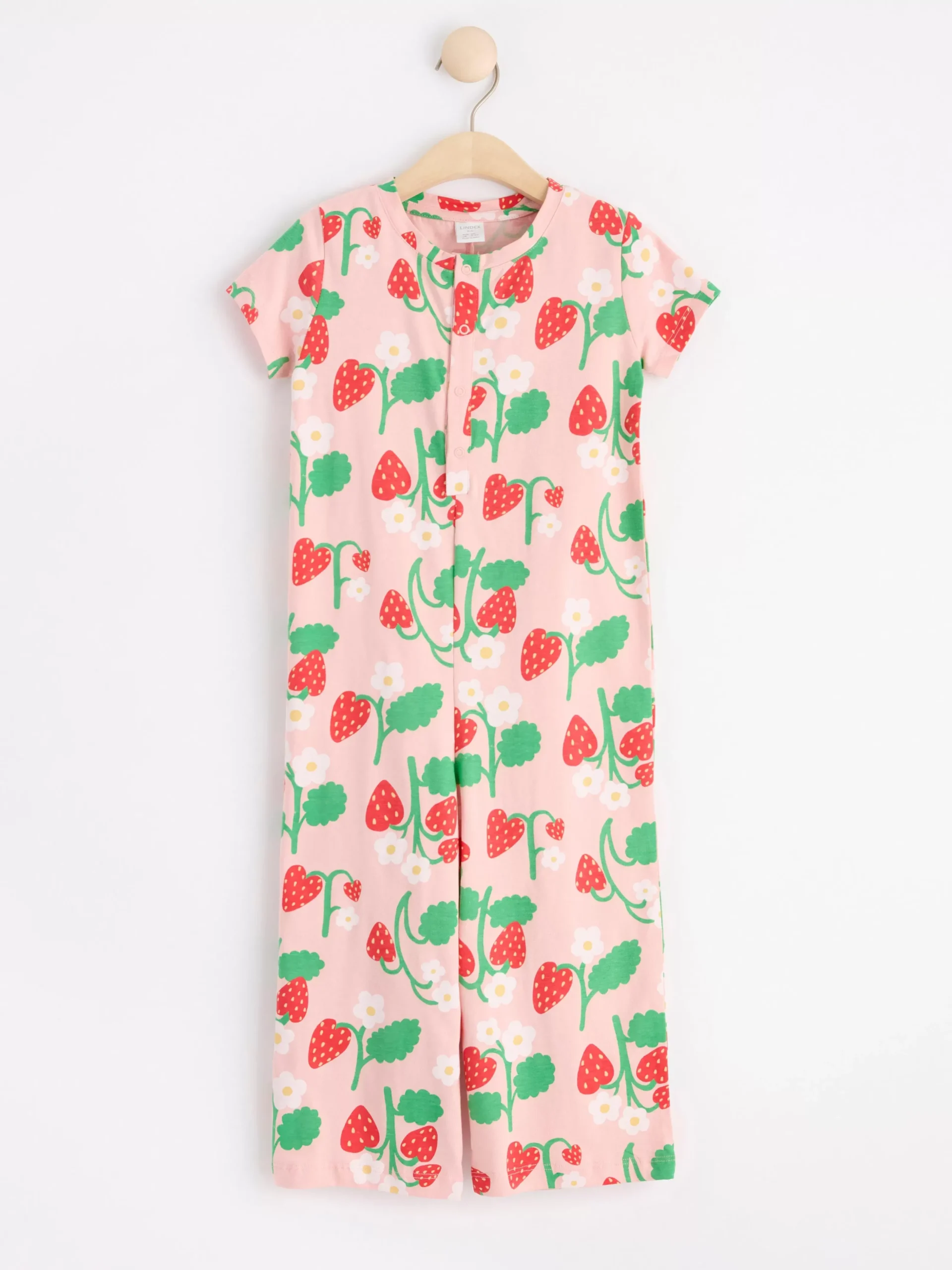 Jumpsuits>Lindex Kortarmad Jumpsuit Light Pink