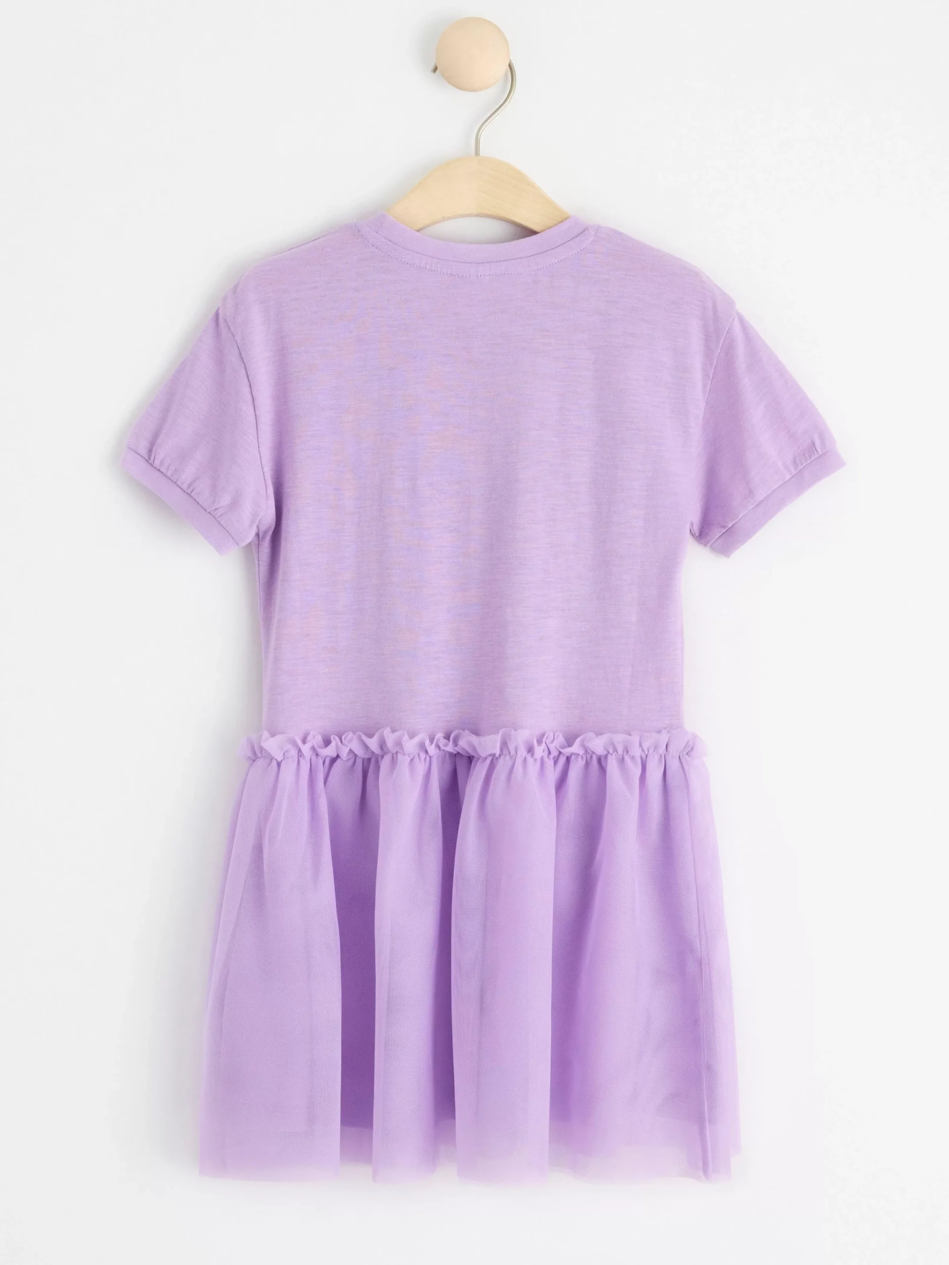 Klänningar>Lindex Kortarmad Klanning Med Tyllkjol Light Lilac