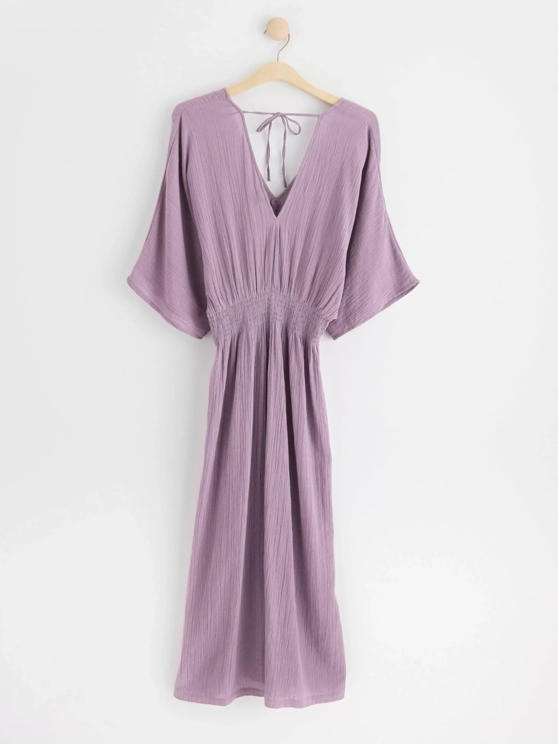 Klänningar>Lindex Kortarmad Maxiklanning Dusty Lilac