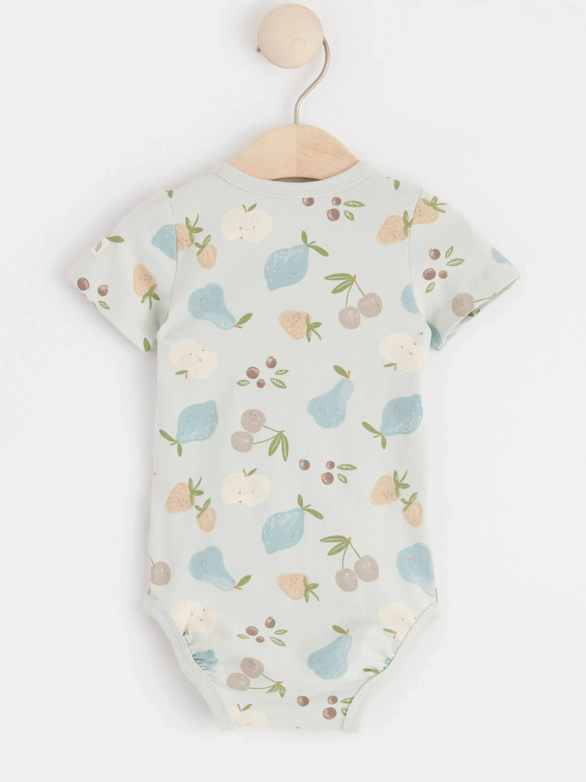 Bodies>Lindex Kortarmad Omlottbody Med Frukter Light Aqua