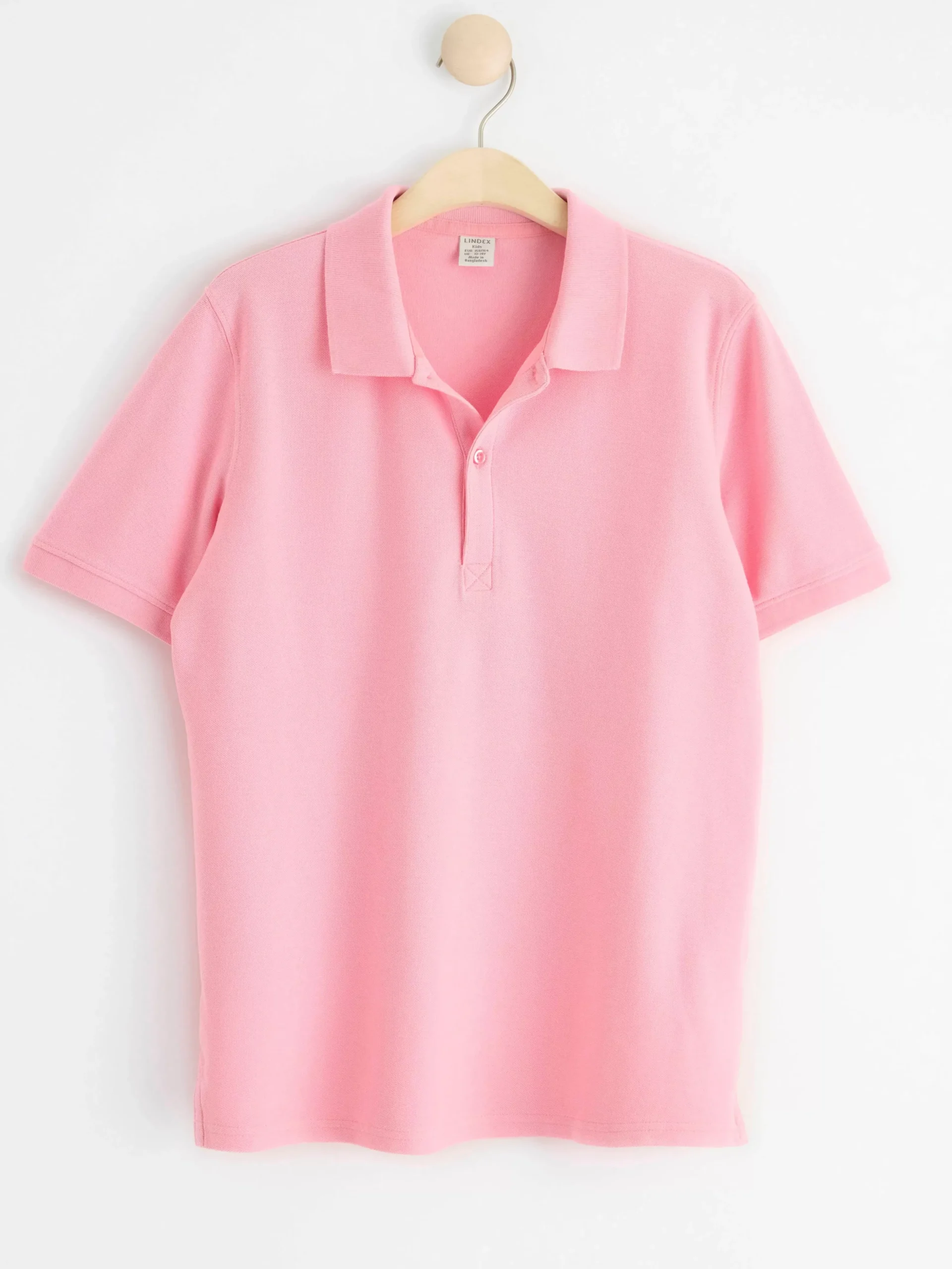 Toppar & T-Shirts>Lindex Kortarmad Piketroja Light Pink