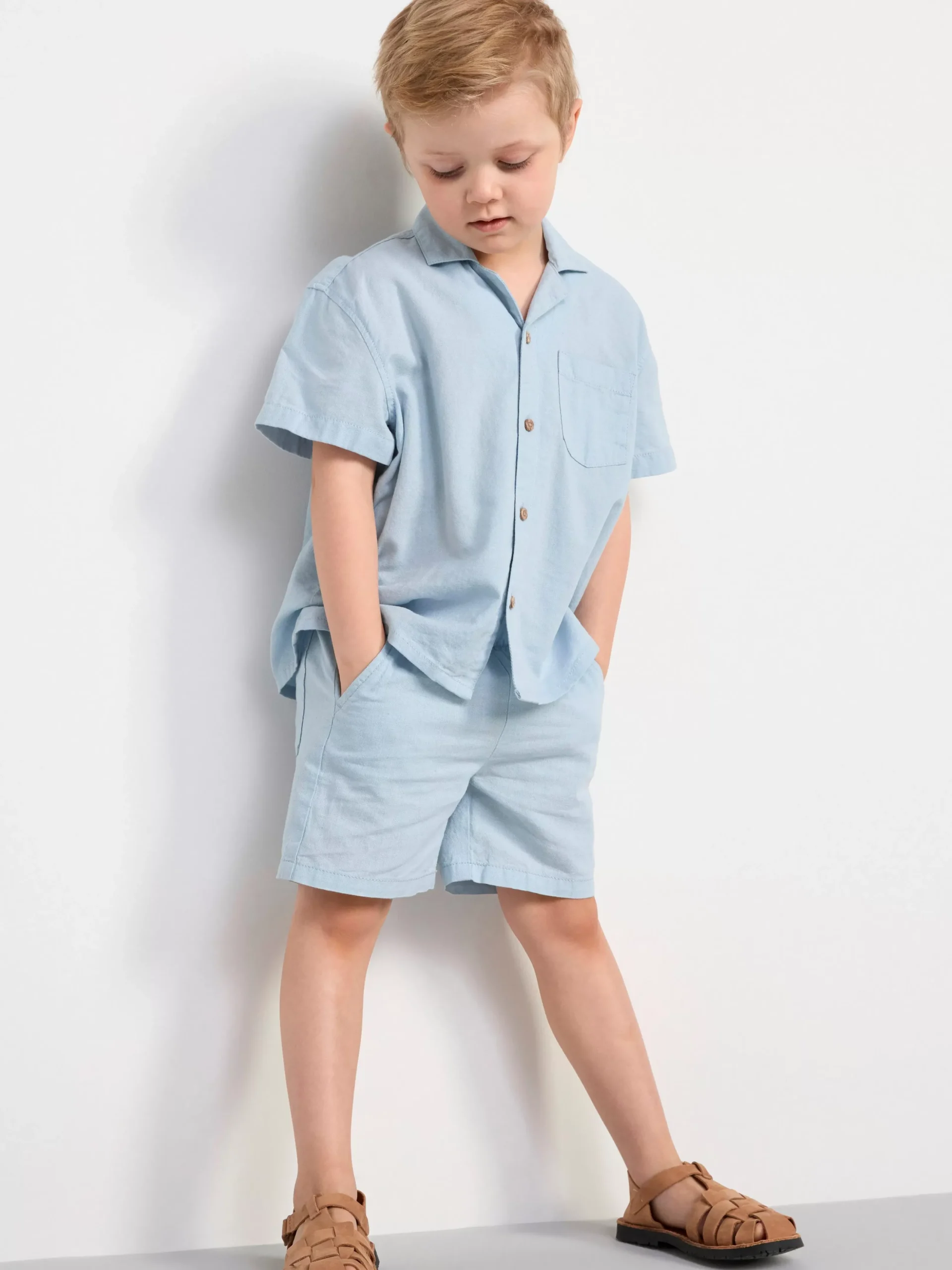Skjortor & Blusar>Lindex Kortarmad Skjorta Light Blue