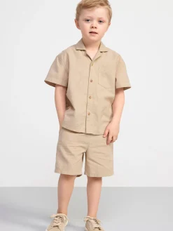 Skjortor & Blusar>Lindex Kortarmad Skjorta Beige