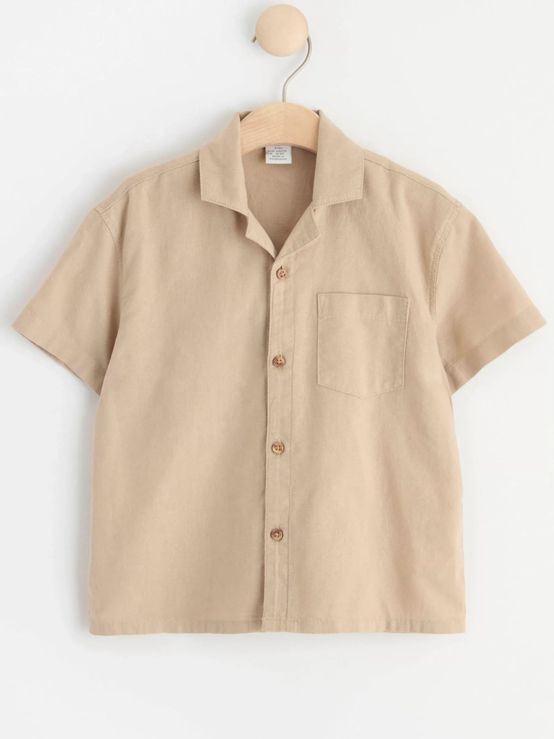 Skjortor & Blusar>Lindex Kortarmad Skjorta Beige