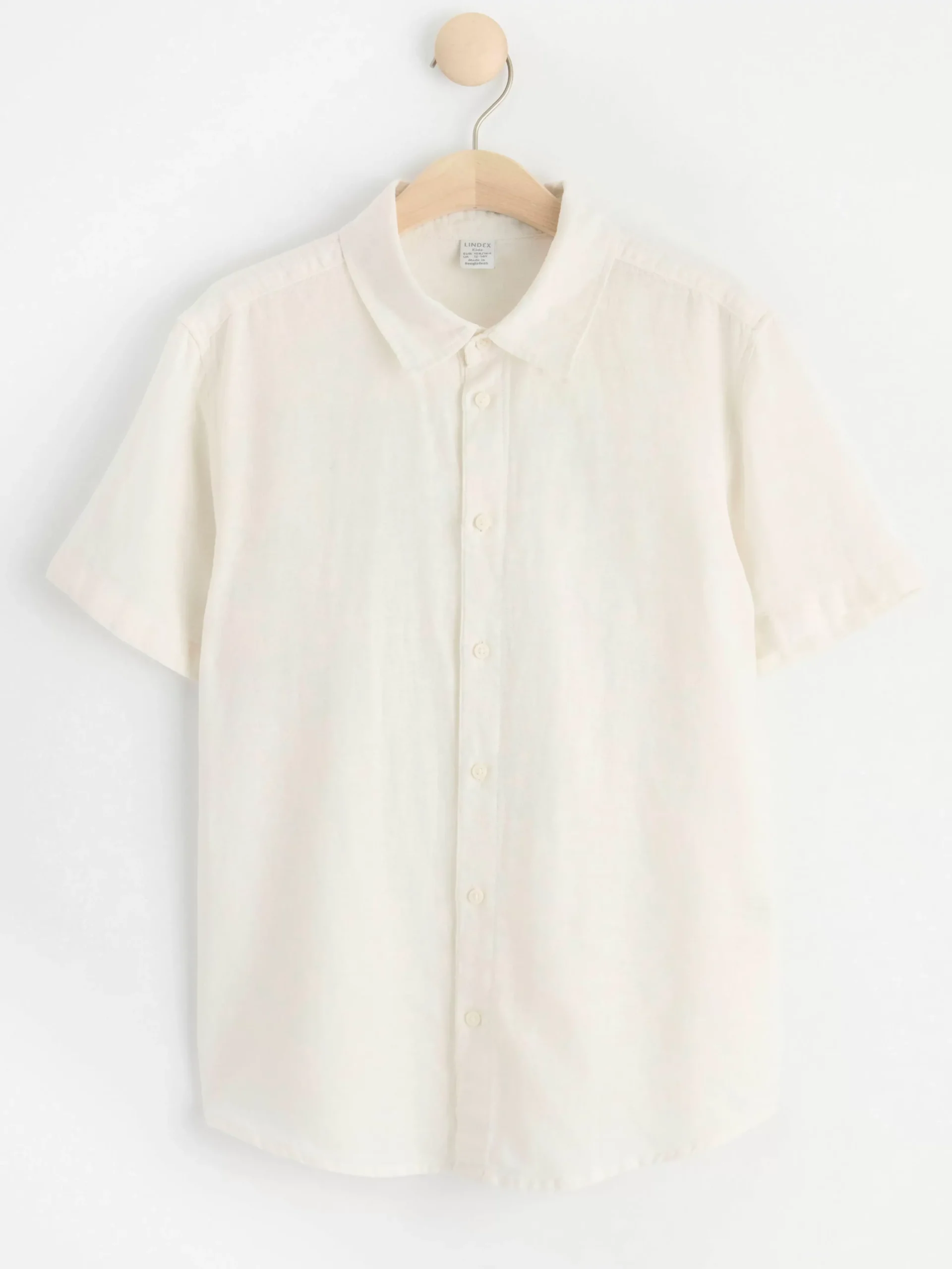 Skjortor & Blusar>Lindex Kortarmad Skjorta I Linneblandning Off White