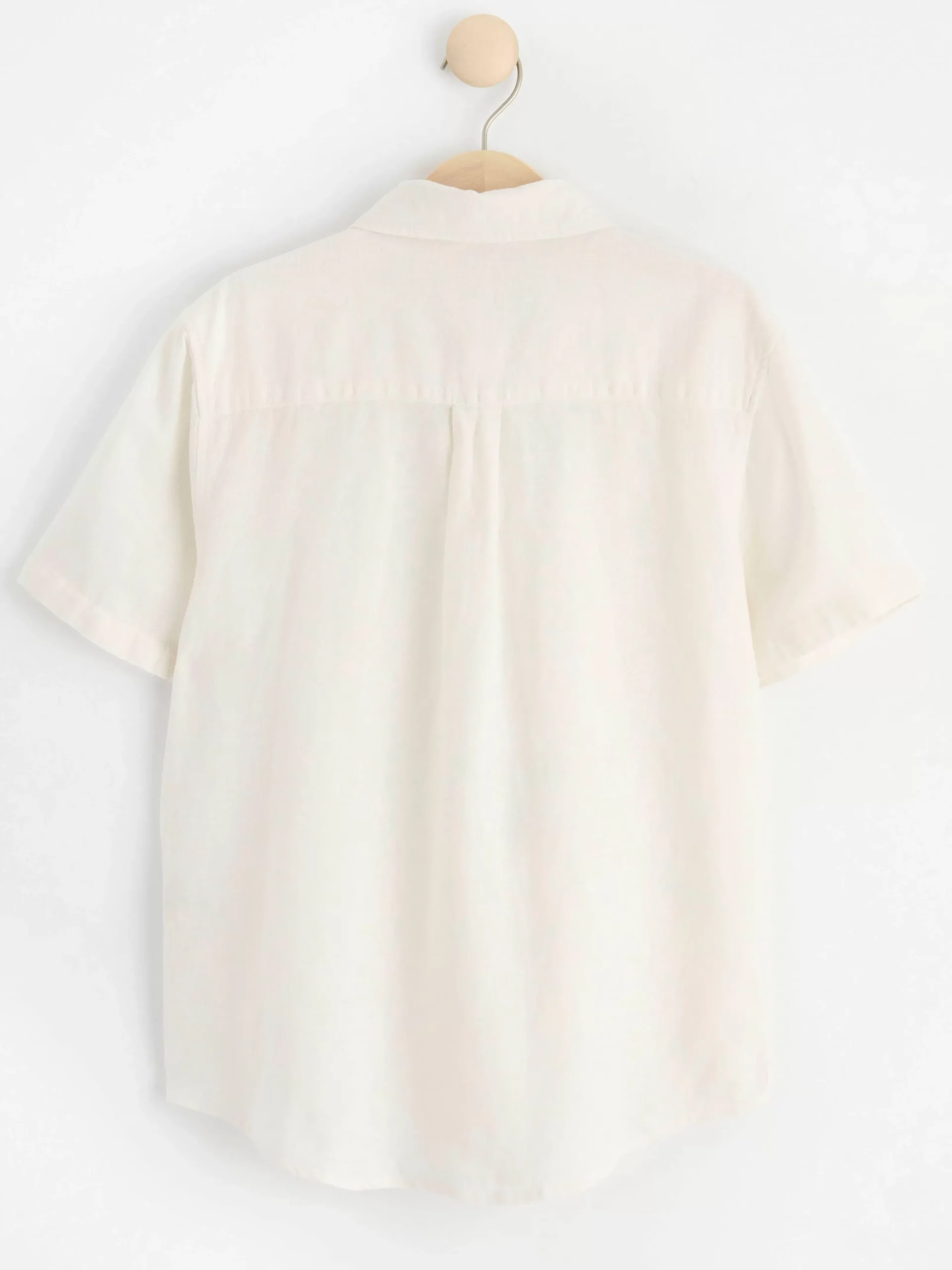 Skjortor & Blusar>Lindex Kortarmad Skjorta I Linneblandning Off White