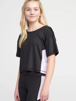 Toppar & T-Shirts>Lindex Kortarmad Sporttopp Black
