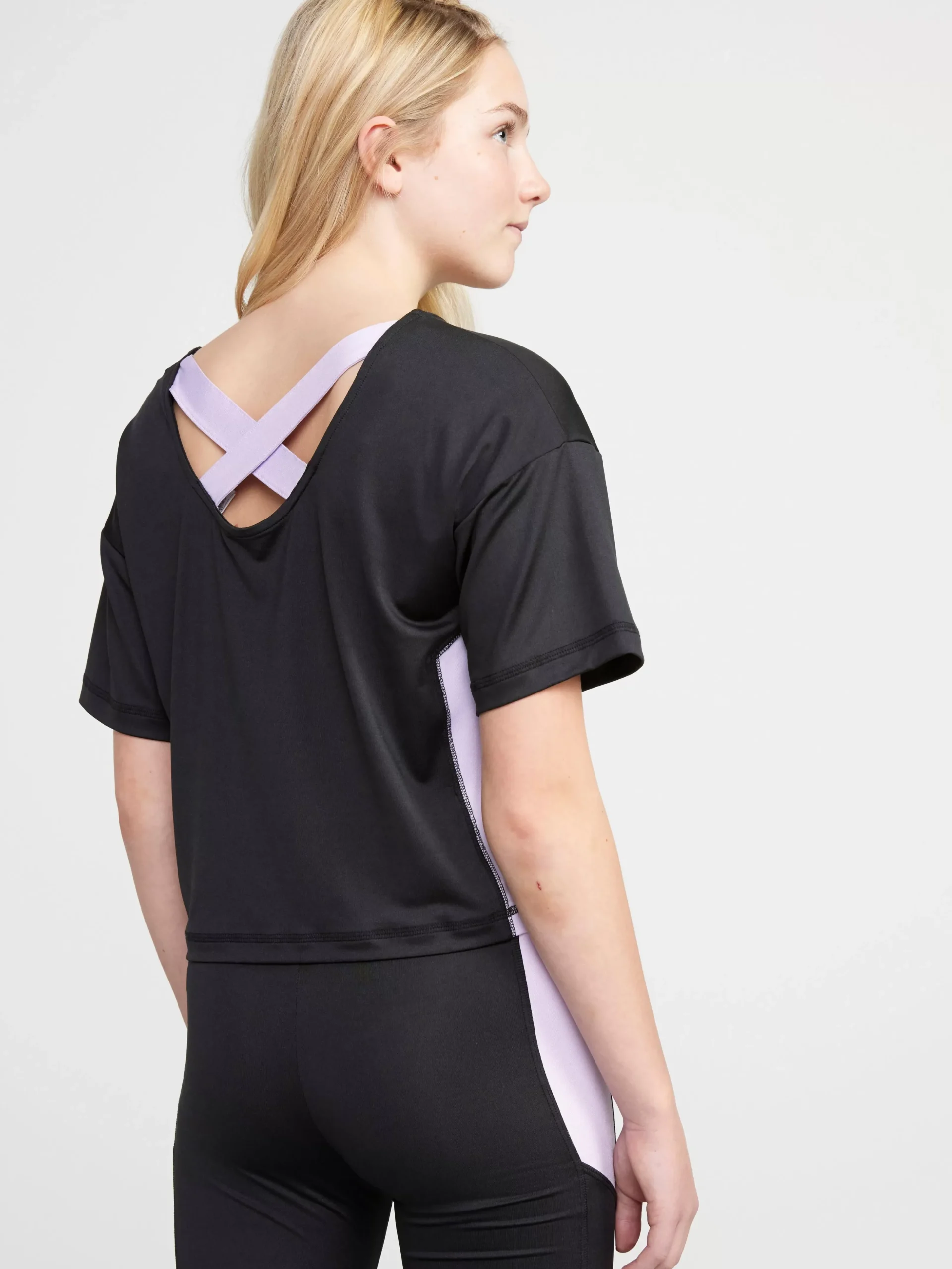 Toppar & T-Shirts>Lindex Kortarmad Sporttopp Black