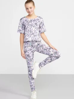 Toppar & T-Shirts>Lindex Kortarmad Sporttopp Light Lilac