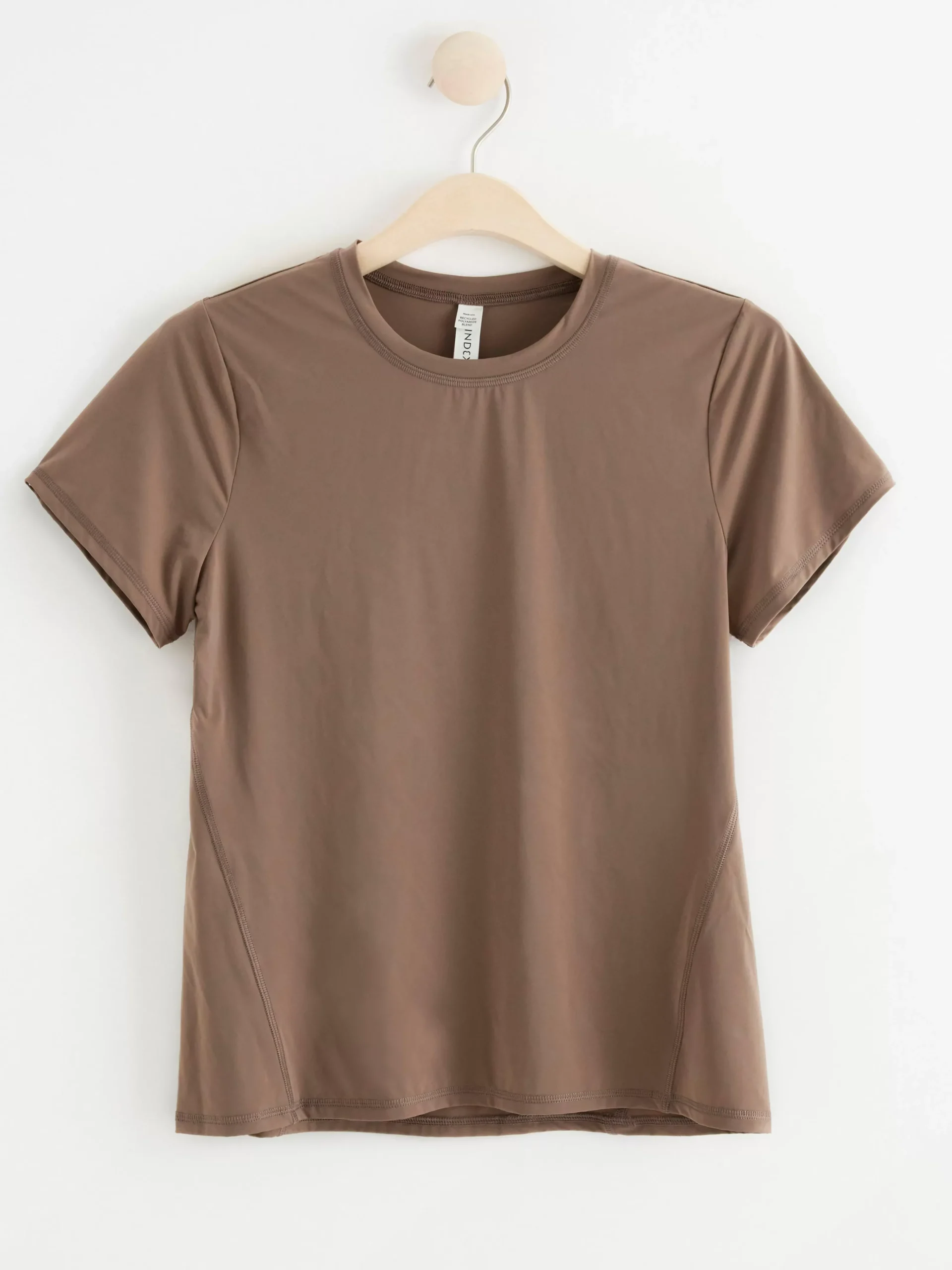 Träningskläder>Lindex Kortarmad Sporttopp Light Dusty Brown