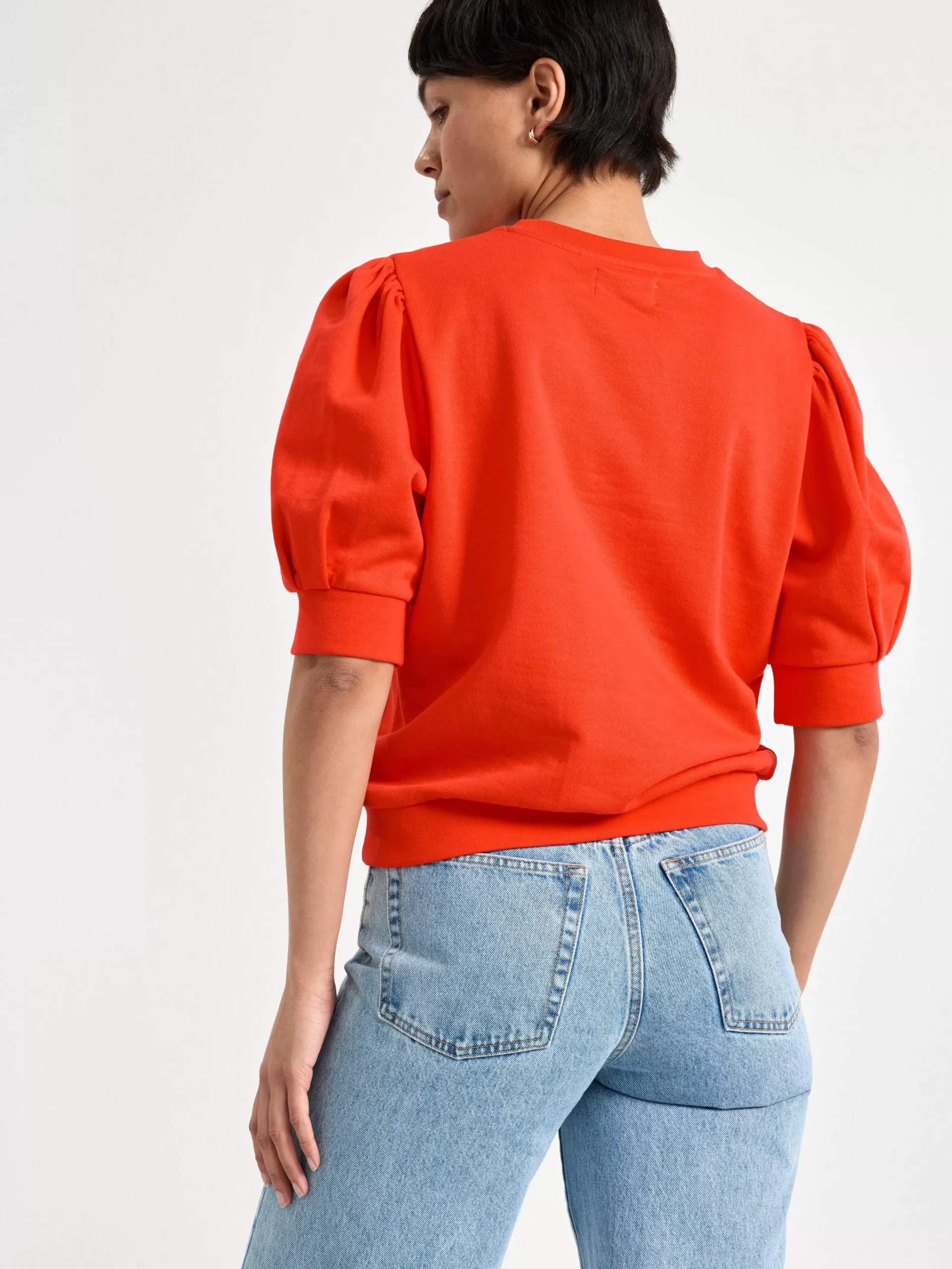 Tröjor & Cardigans>Lindex Kortarmad Sweatshirt Red