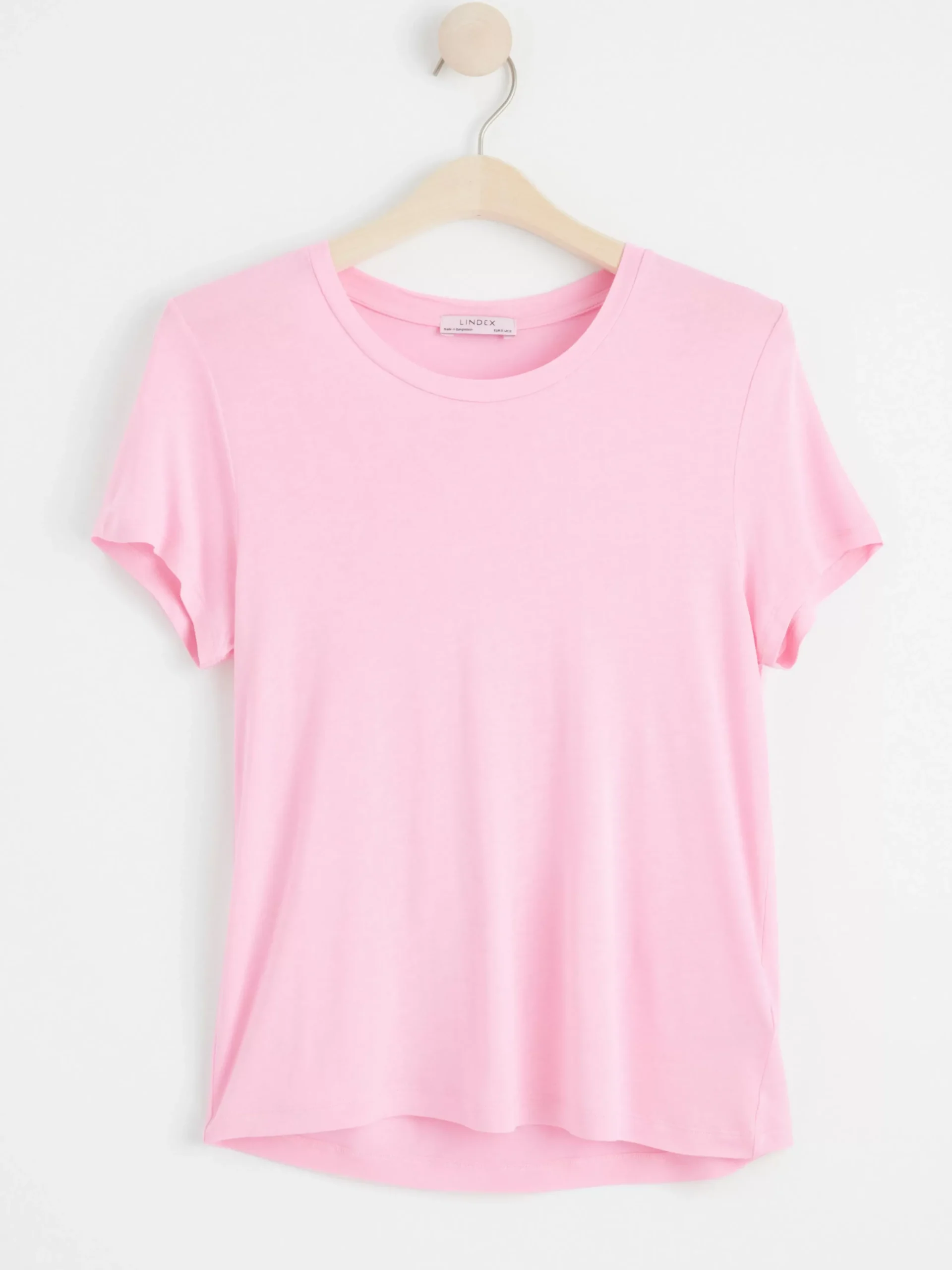 Toppar & T-Shirts>Lindex Kortarmad Topp Light Pink