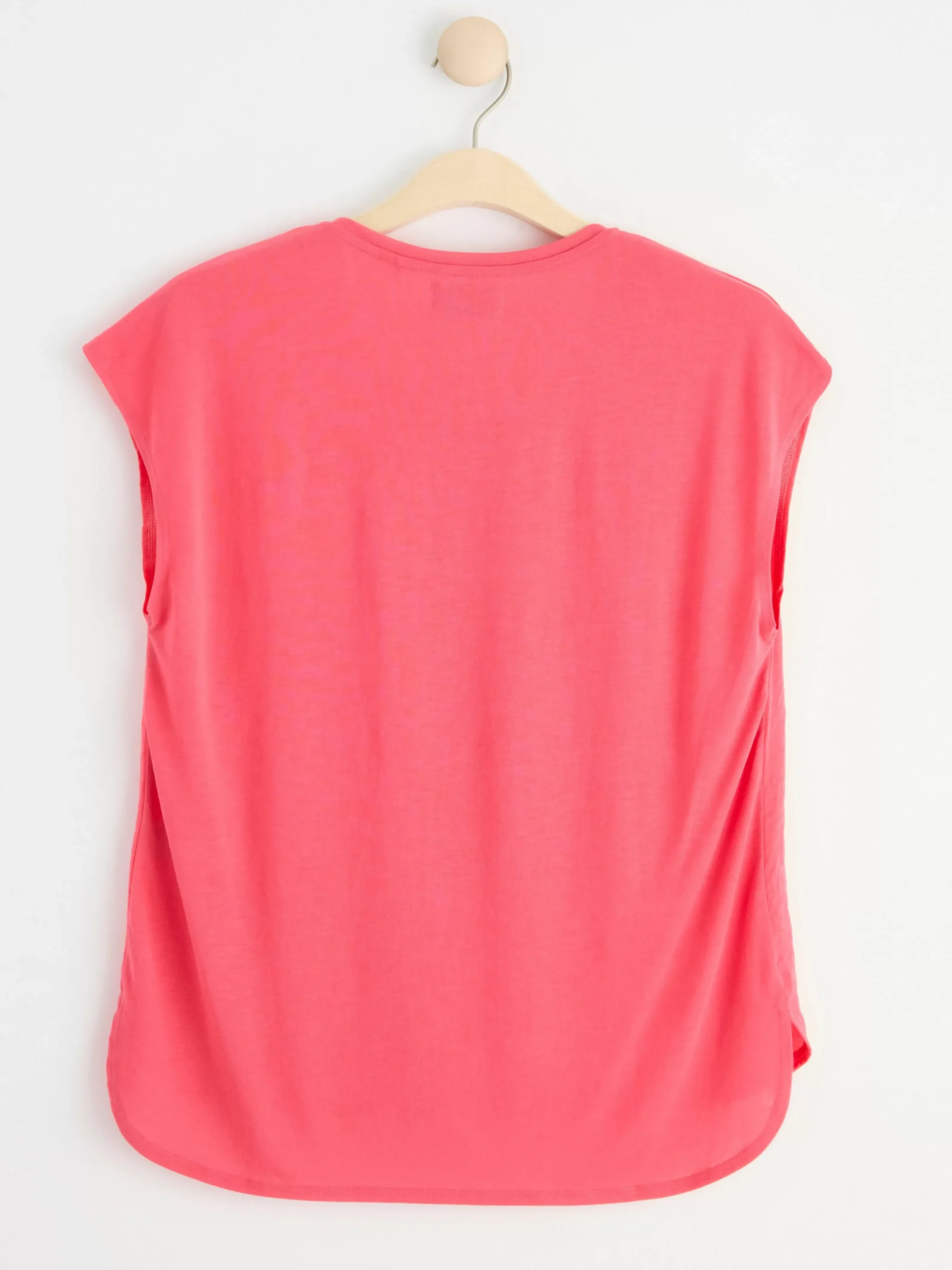 Toppar & T-Shirts>Lindex Kortarmad Topp Dark Pink