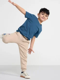 Toppar & T-Shirts>Lindex Kortarmad Topp Dark Dusty Blue