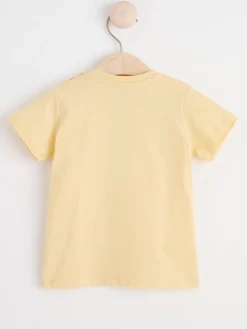 Toppar & T-Shirts>Lindex Kortarmad Topp Light Dusty Yellow