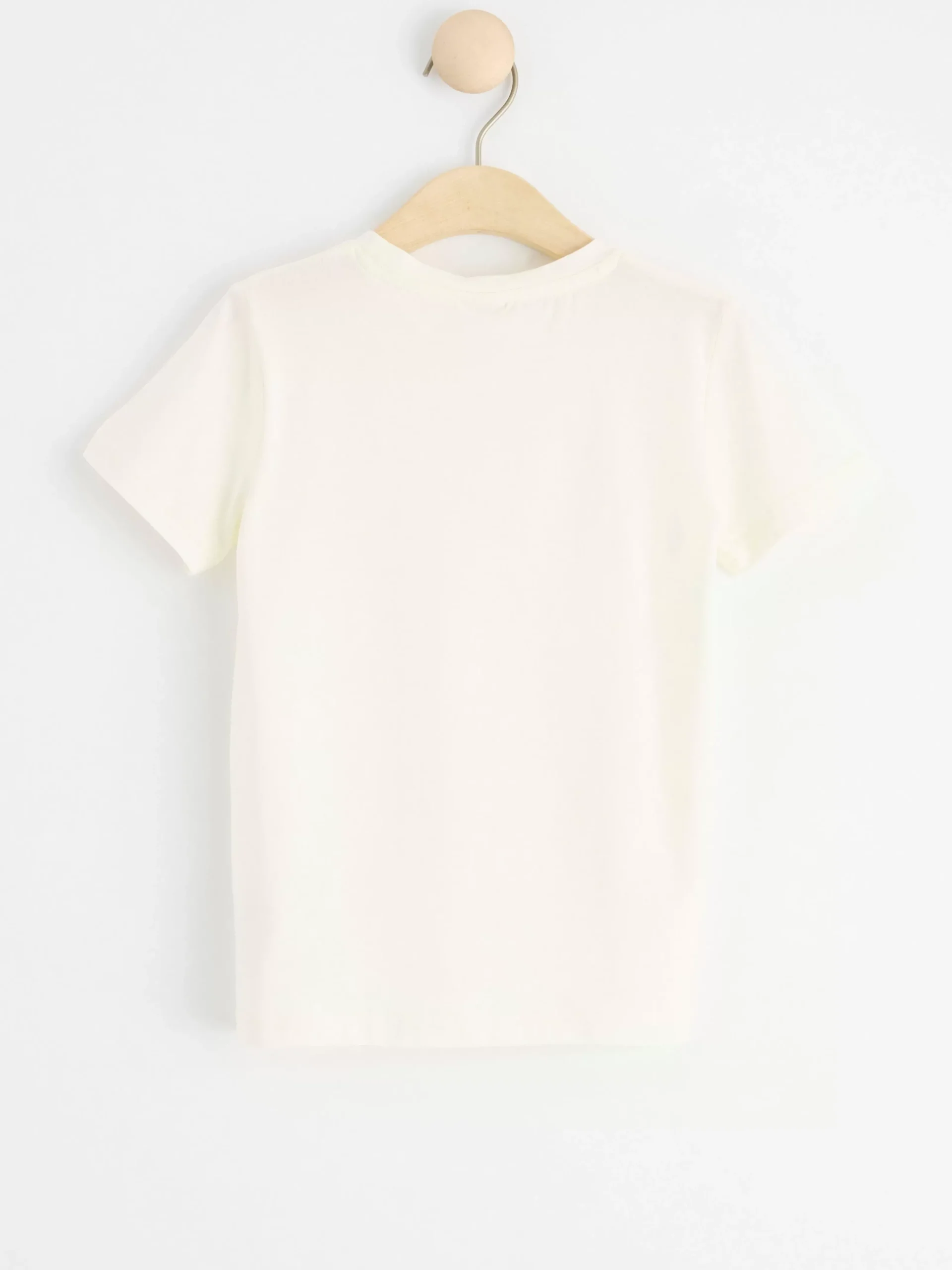 Toppar & T-Shirts>Lindex Kortarmad Topp Light Dusty White