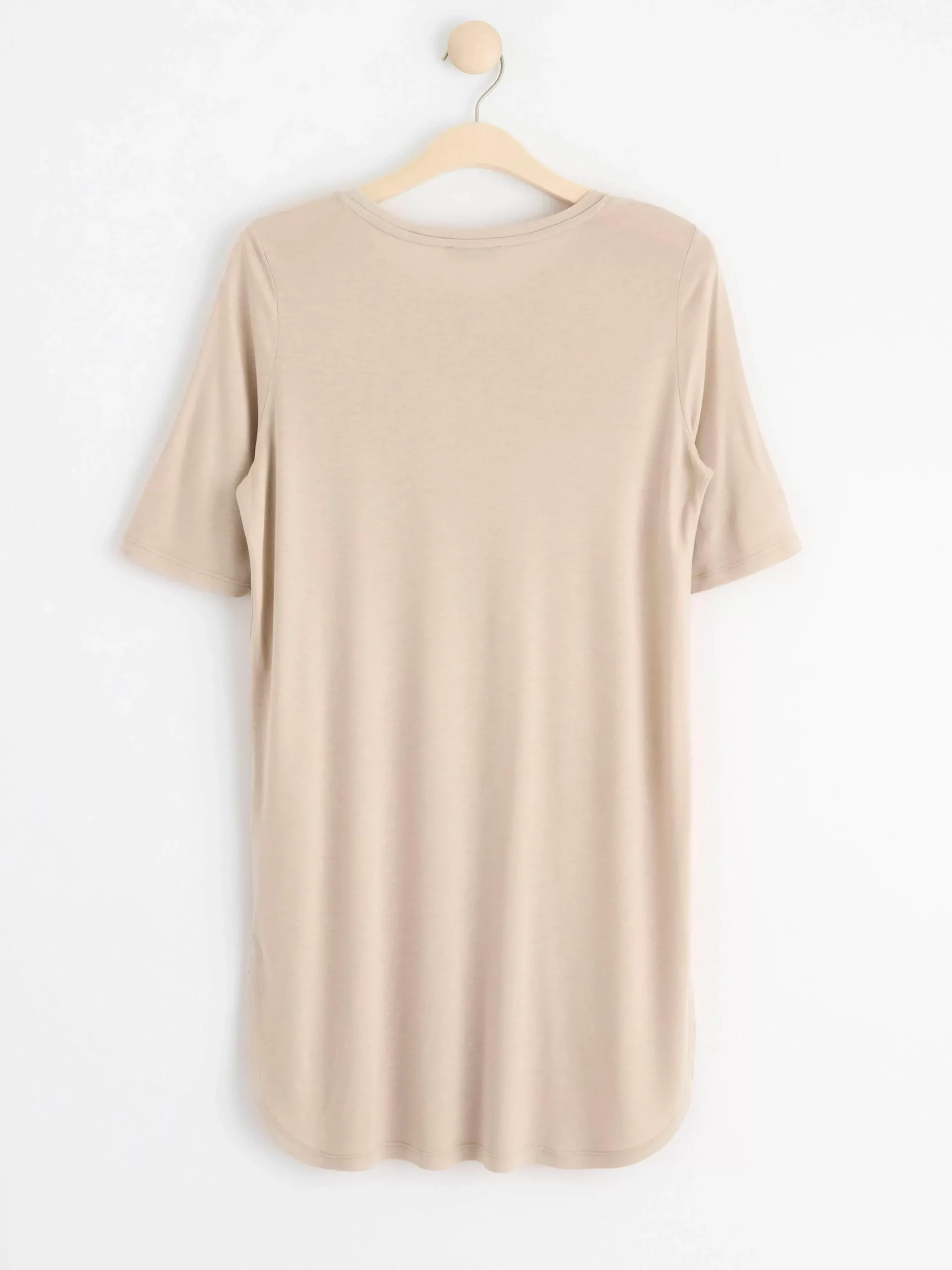 Toppar & T-Shirts>Lindex Kortarmad Topp Light Beige