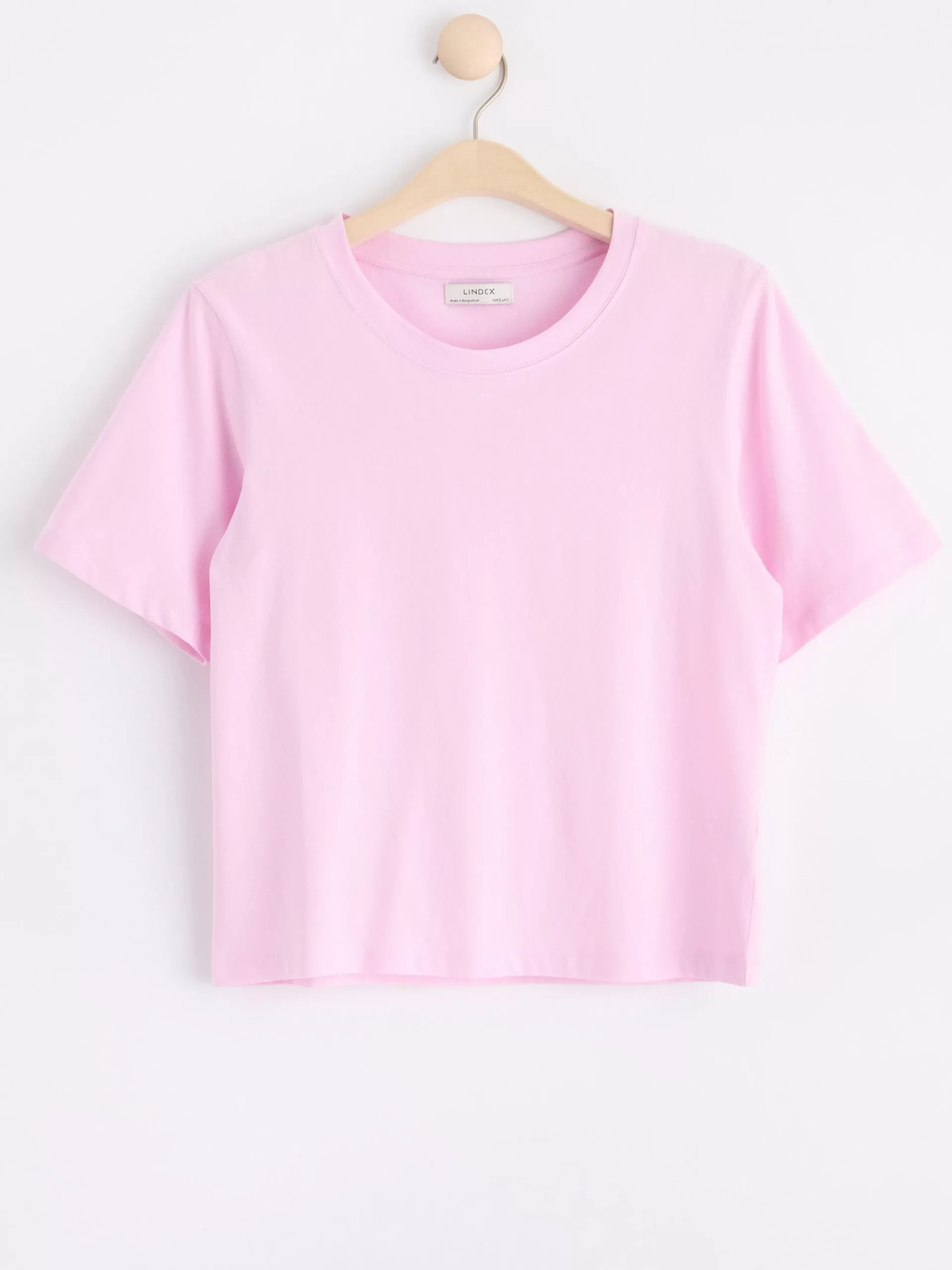 Toppar & T-Shirts>Lindex Kortarmad Topp Light Lilac