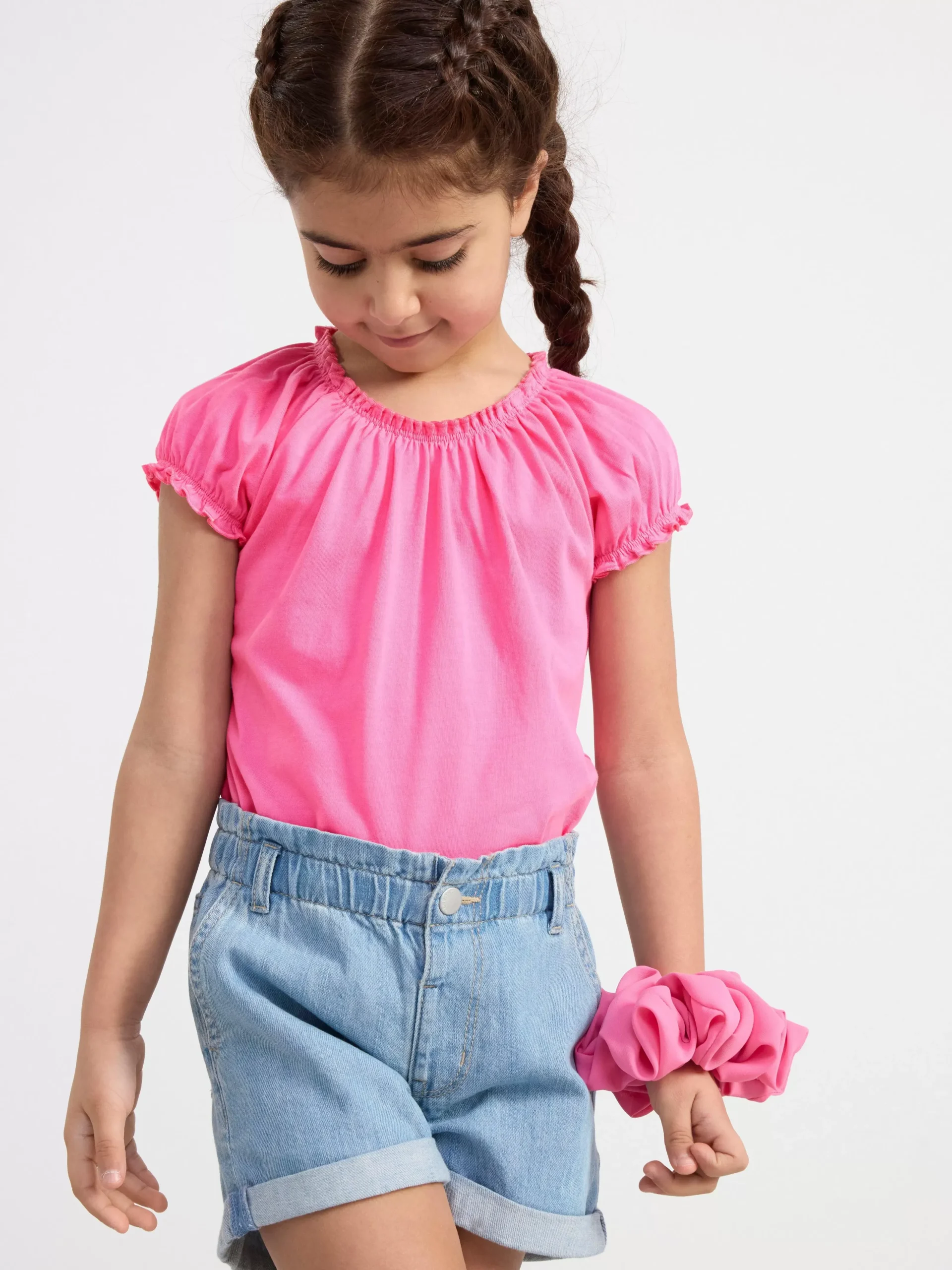 Toppar & T-Shirts>Lindex Kortarmad Topp Pink